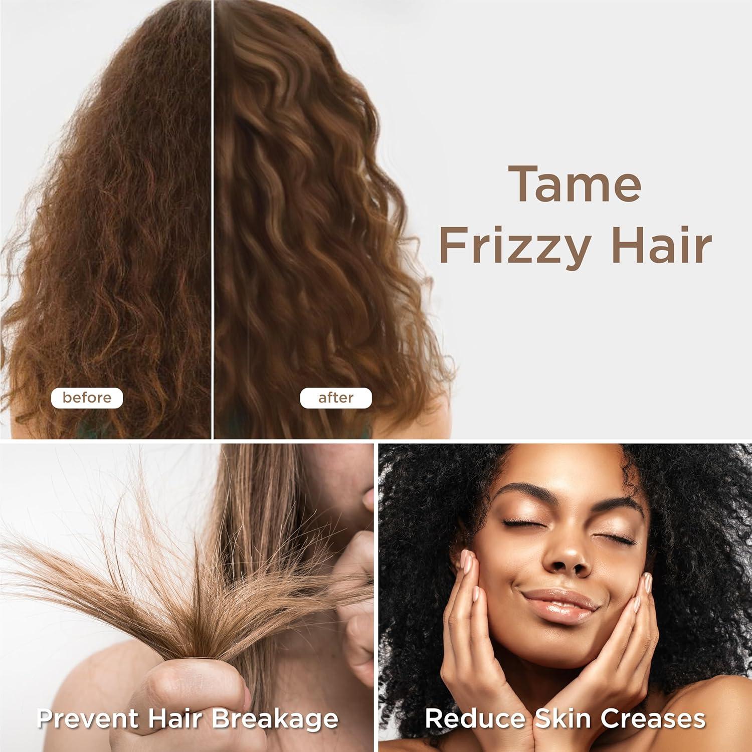 Juego de Fundas de Almohada Satén Bedsure Queen Verde Salvia