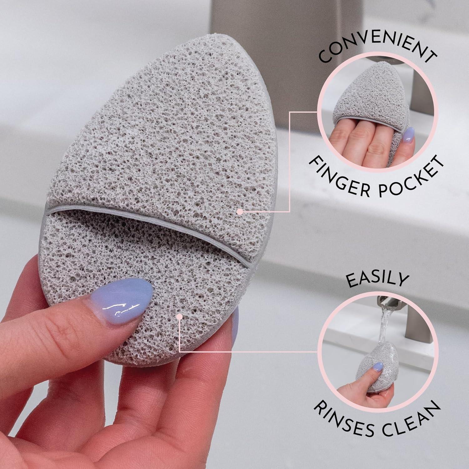 Esponjas Exfoliantes Faciales S&T INC. - 2 Piezas 6.6x9.9 cm