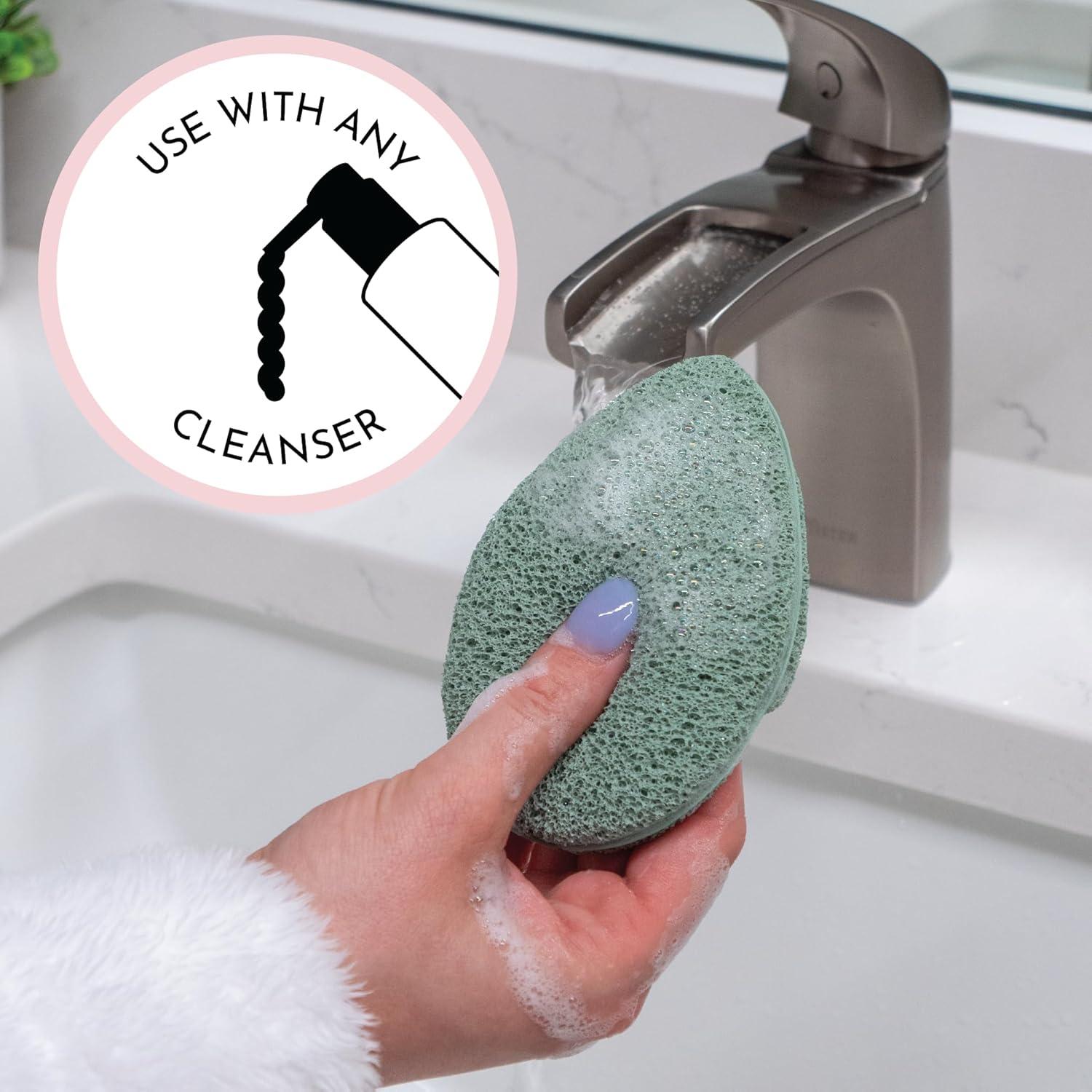 Esponjas Exfoliantes Faciales S&T INC. - 2 Piezas 6.6x9.9 cm