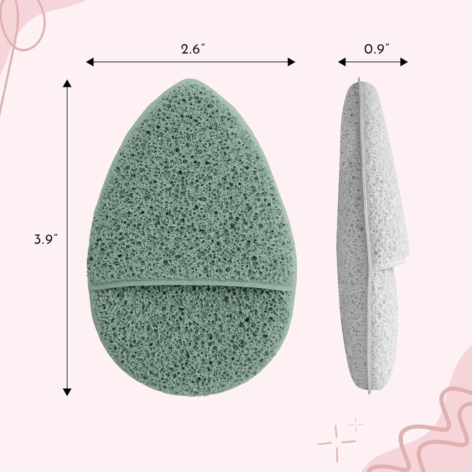 Esponjas Exfoliantes Faciales S&T INC. - 2 Piezas 6.6x9.9 cm