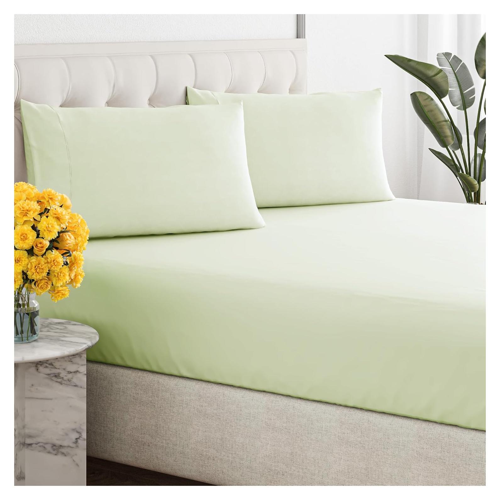 Juego de Sábanas Completo Sleepy Town 3 Piezas Microfibra Verde