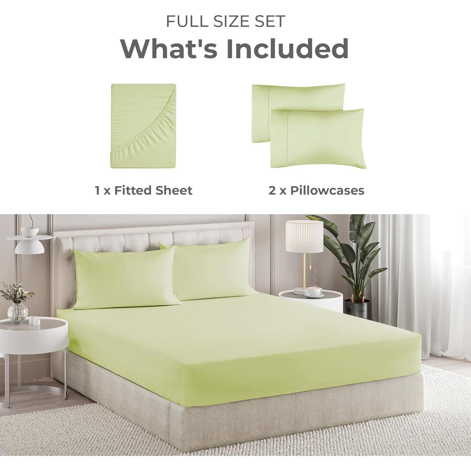 Juego de Sábanas Completo Sleepy Town 3 Piezas Microfibra Verde