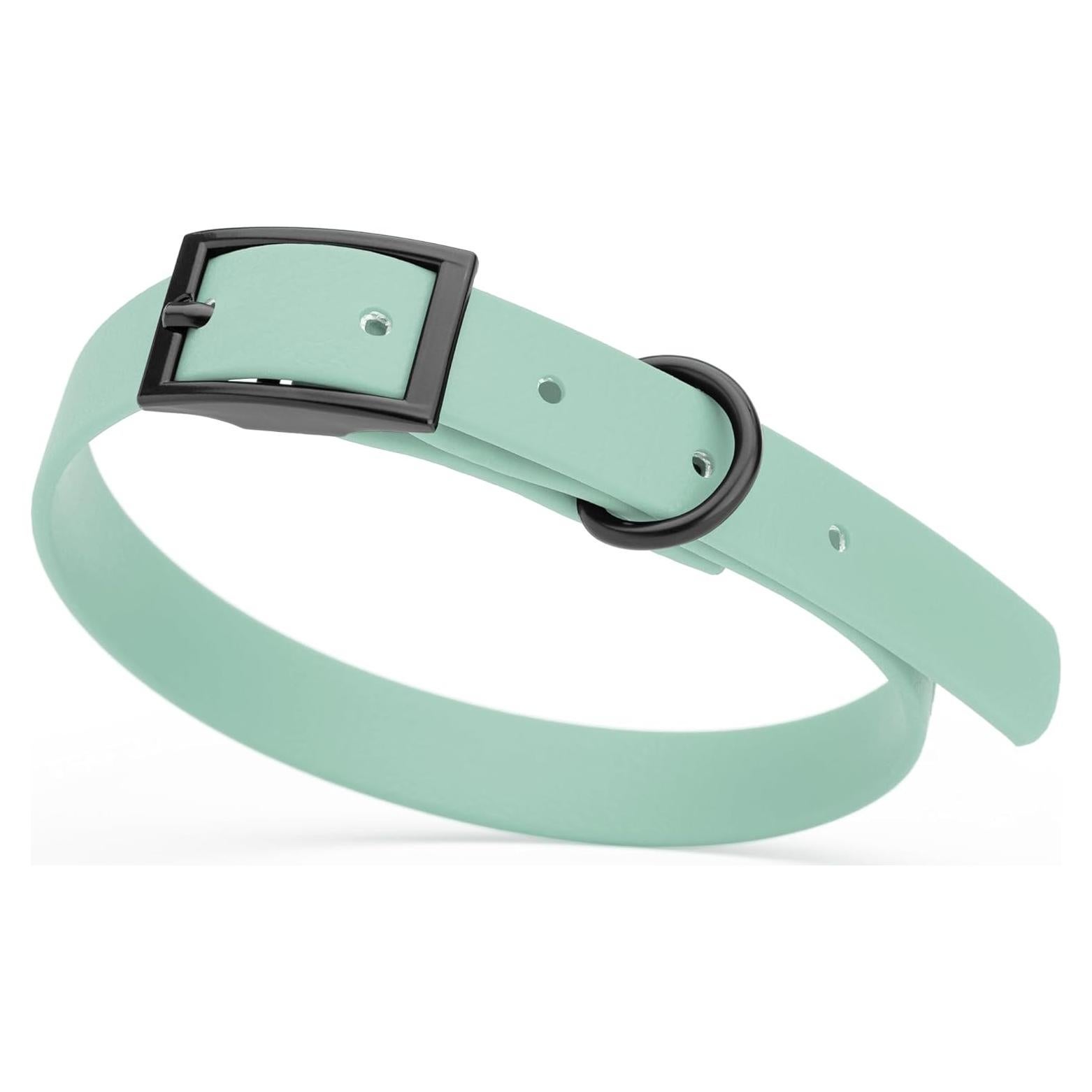 Collar de Perro Impermeable Dogline Biothane Verde Salvia 1.59 cm
