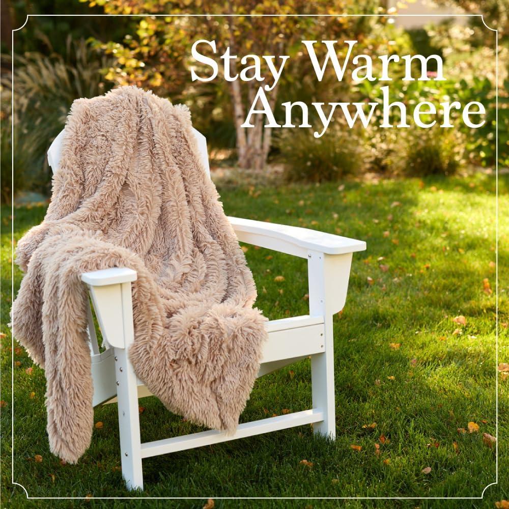 Manta de Lanzamiento Suave The Connecticut Home Co 178x152 cm Salvia