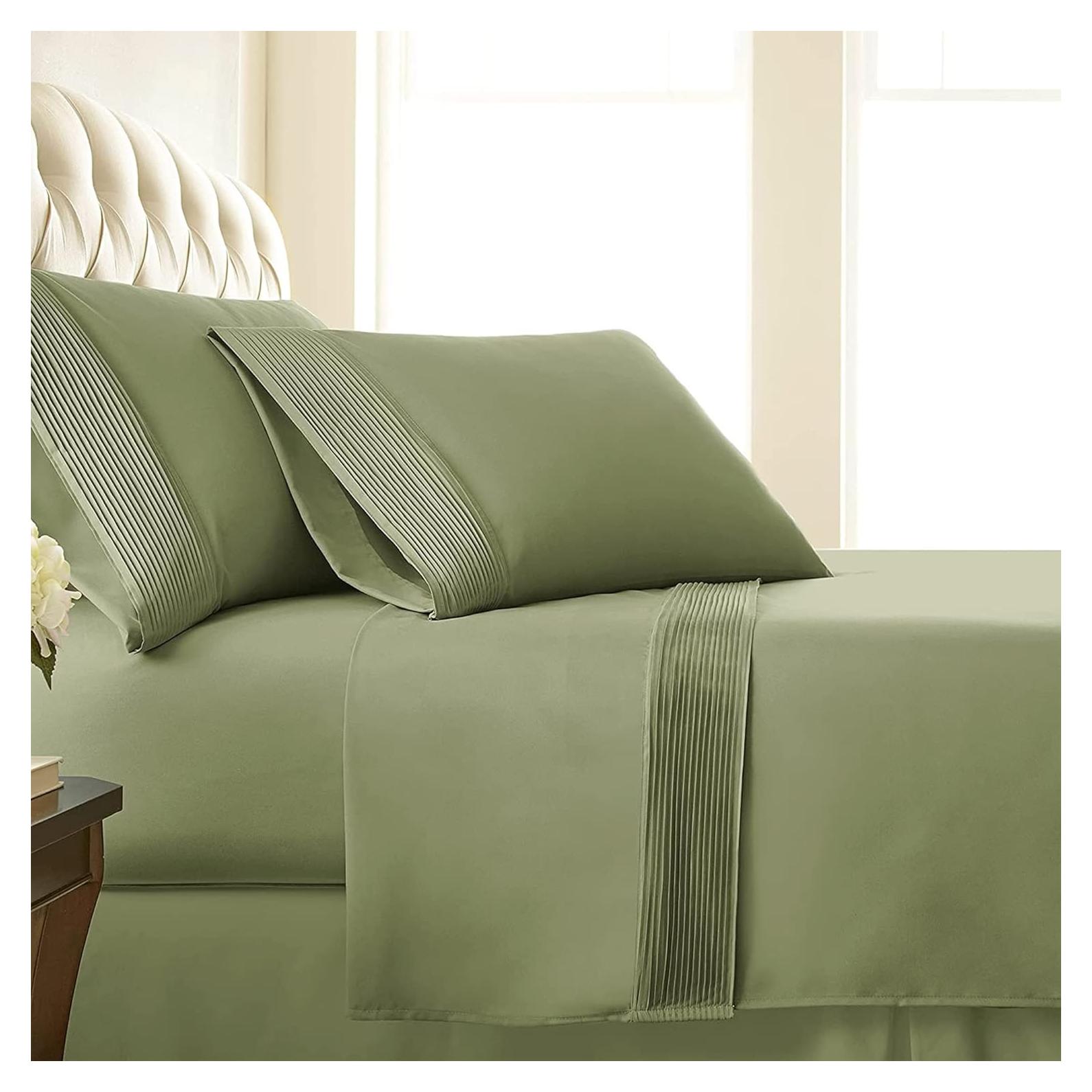 Conjunto de Sábanas Completo Southshore 4 Piezas Microfibra Verde