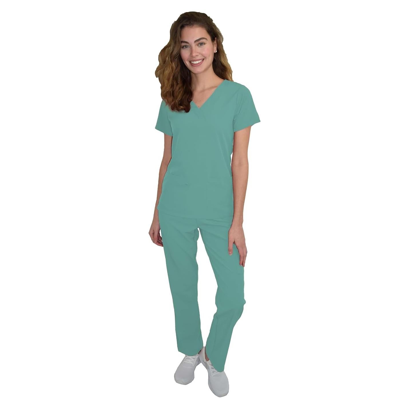 Conjunto de Scrubs Green Town Mujeres Salvia XL - 2 Piezas
