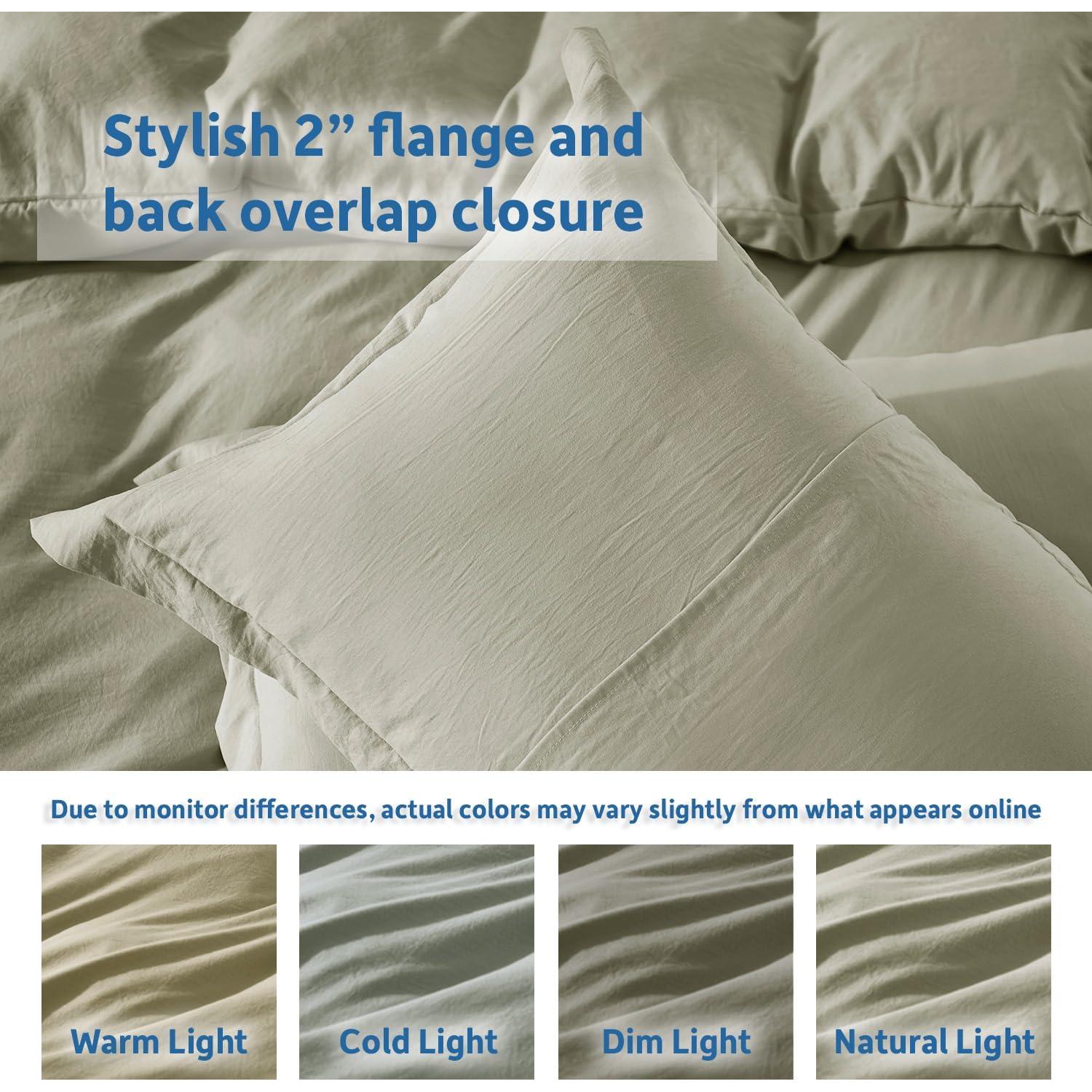 Funda de Edredón Nestl Sage Claro Queen 3 Piezas Microfibra