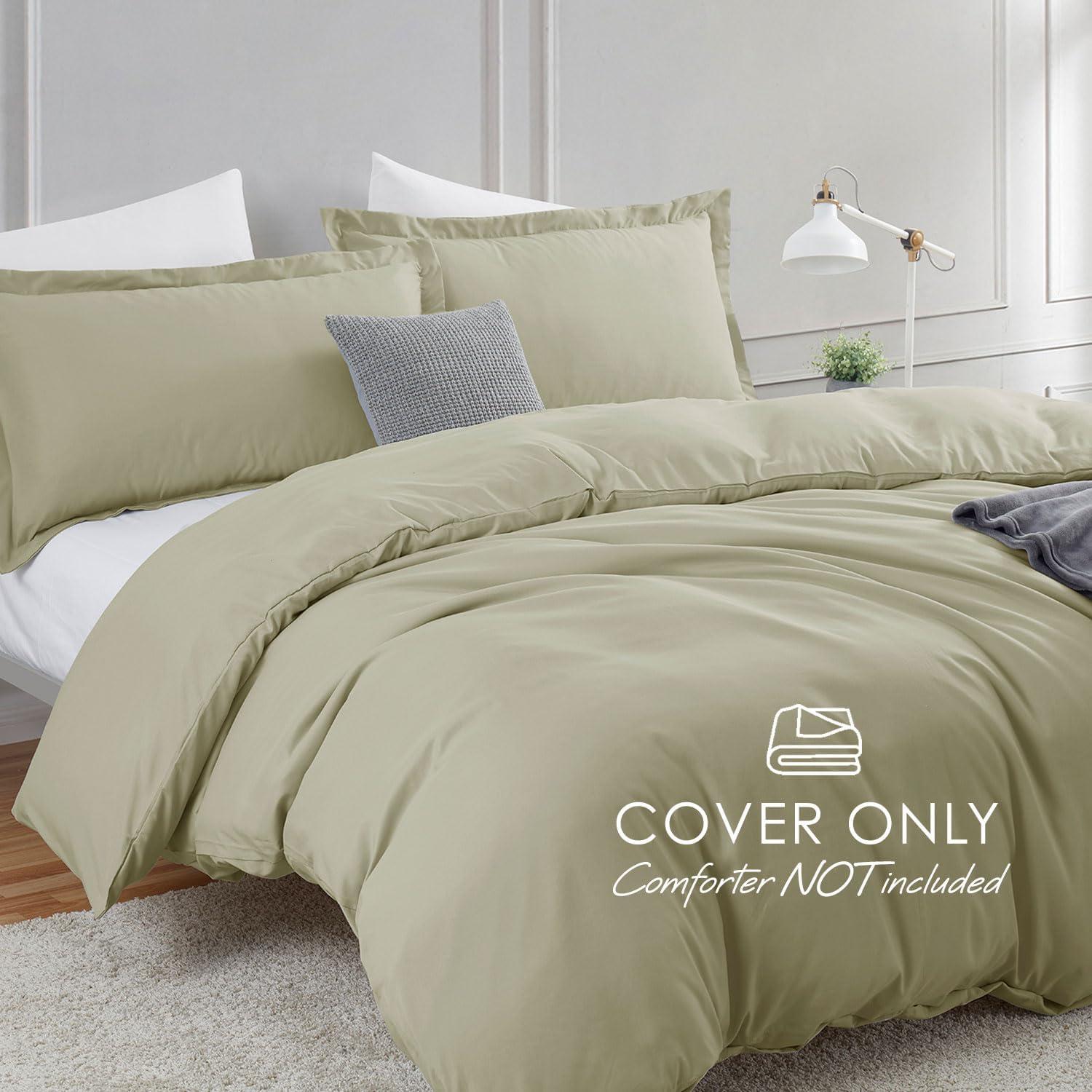 Juego de Cubierta de Edredón Completo Hearth & Harbor Sage Claro