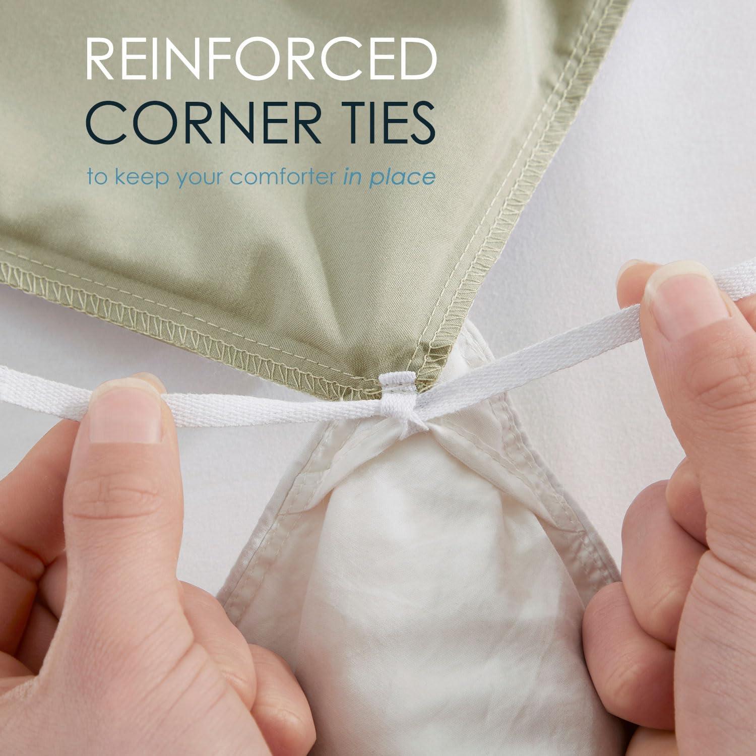 Juego de Cubierta de Edredón Completo Hearth & Harbor Sage Claro