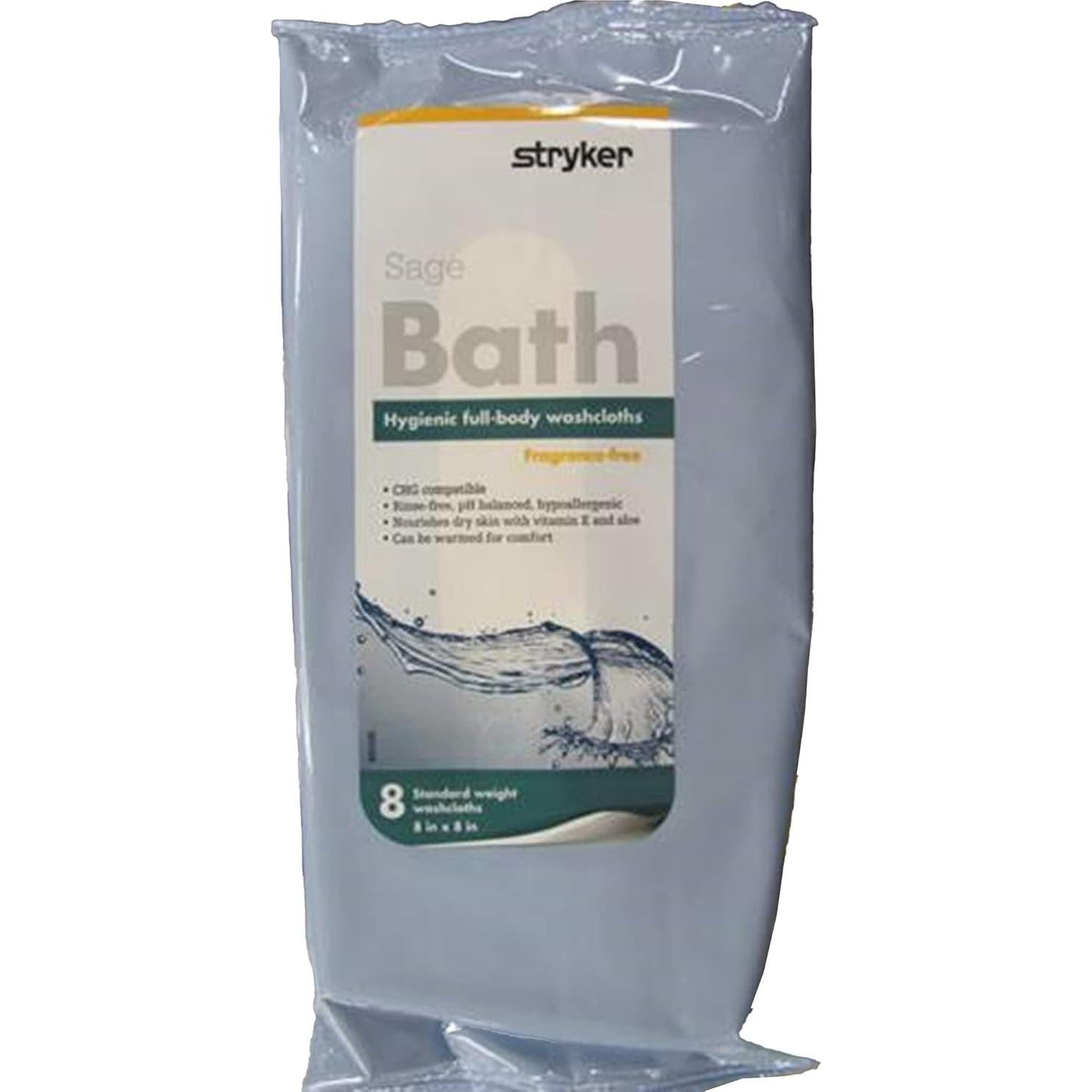 Toallitas Limpiadoras Sage Bath 7989 Sin Fragancia - 8 Unidades