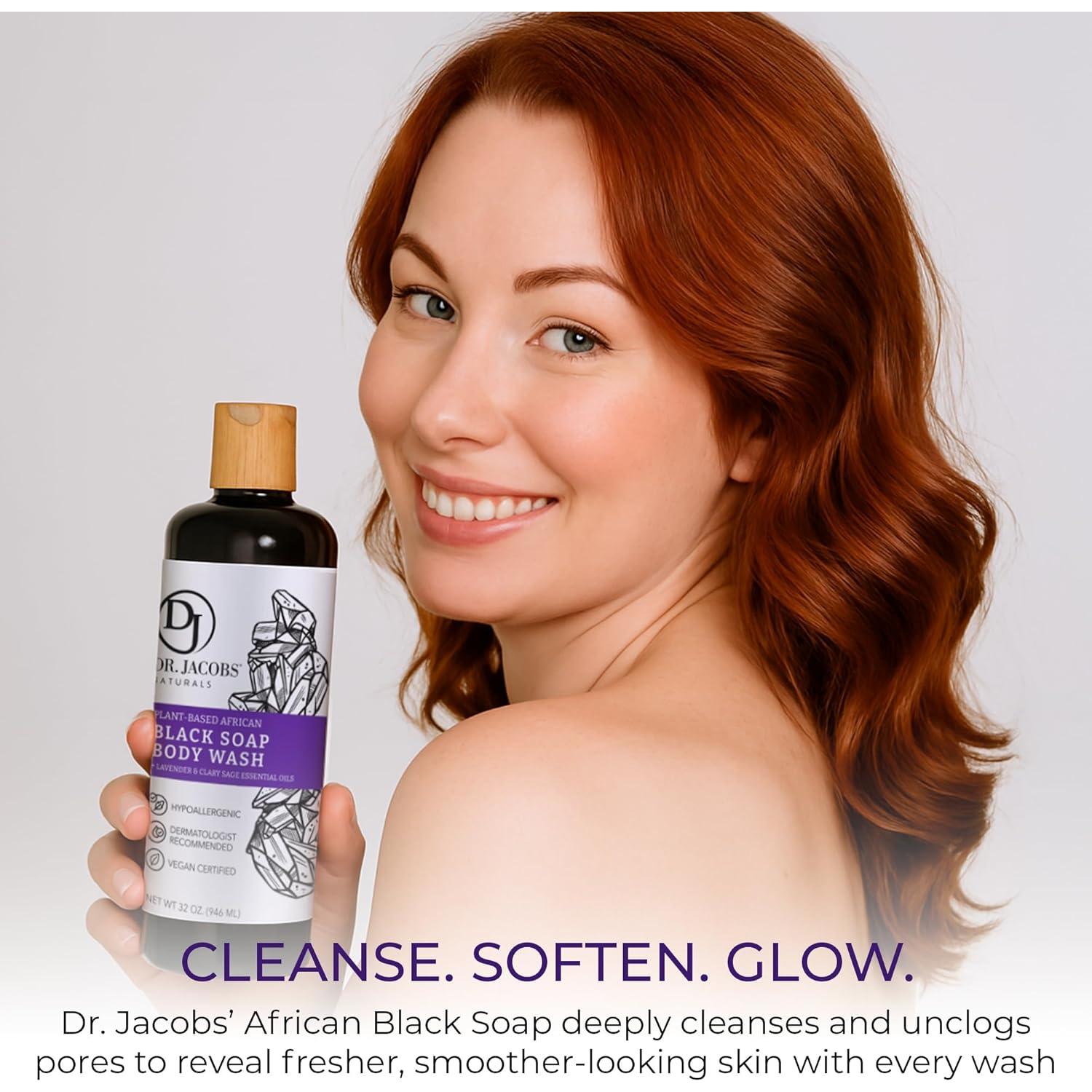 Jabón Líquido Negro Africano Dr Jacobs 2x16oz Lavanda Salvia