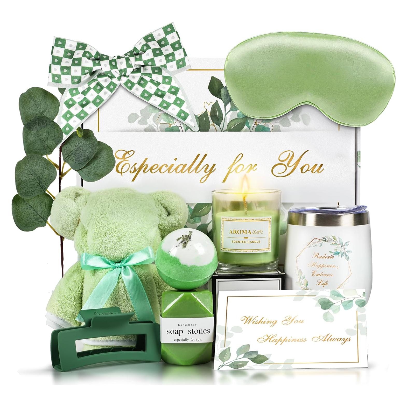 Cesta de Regalo de Spa POMINEL para Mujeres Eucalipto 11 Piezas