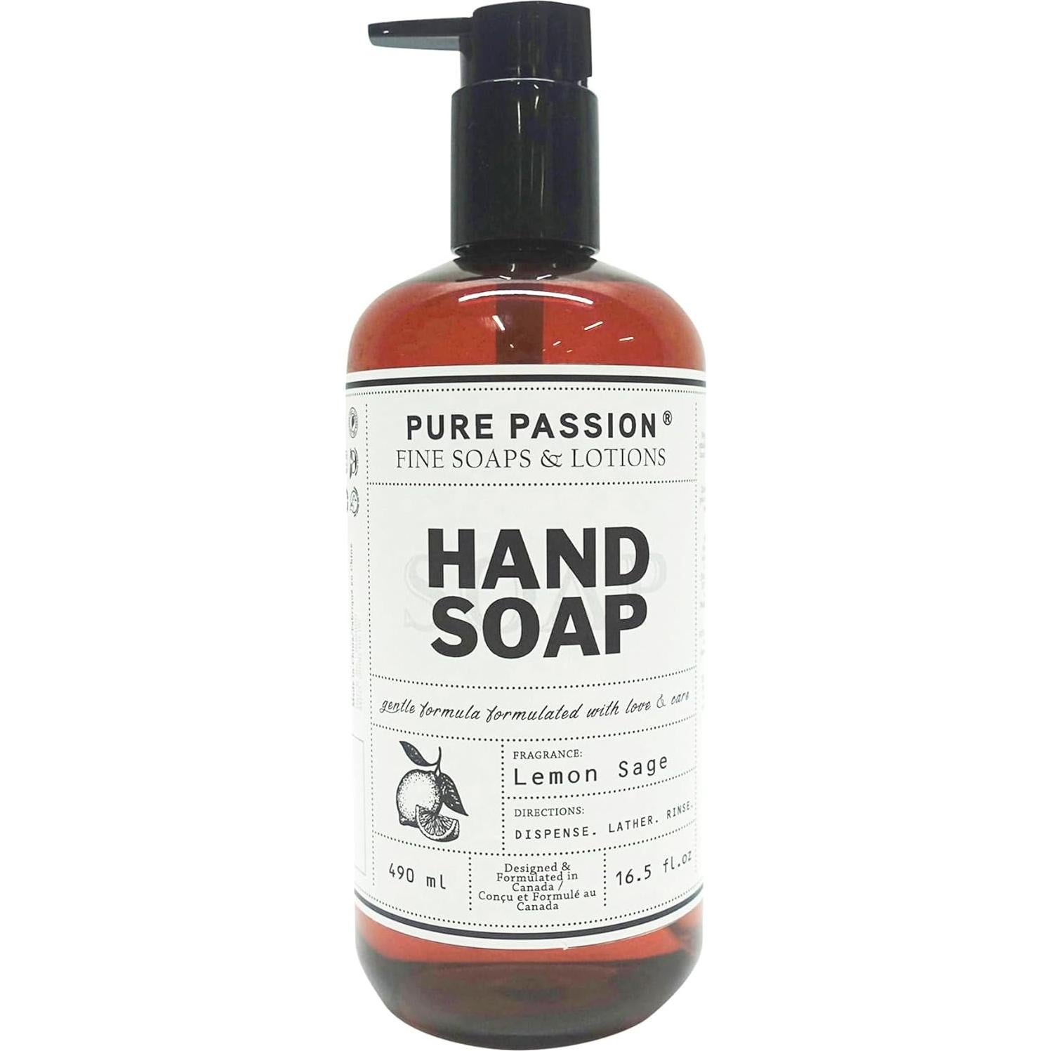 Jabón de Manos Pure Passion 490 ml Salvia Limón