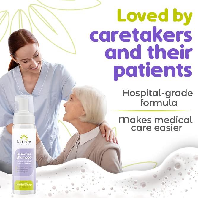 Champú Sin Enjuague Nurture Valley - 3 Botellas 240ml - Lavanda Pepino Salvia