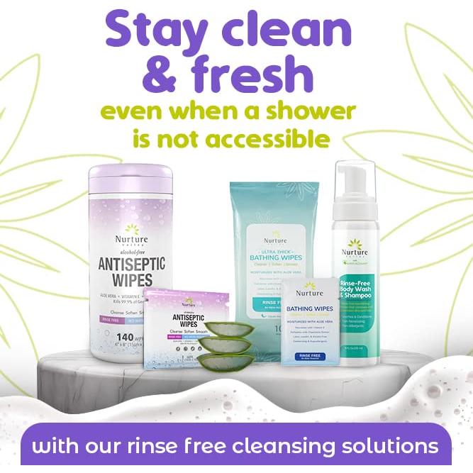 Champú Sin Enjuague Nurture Valley - 3 Botellas 240ml - Lavanda Pepino Salvia