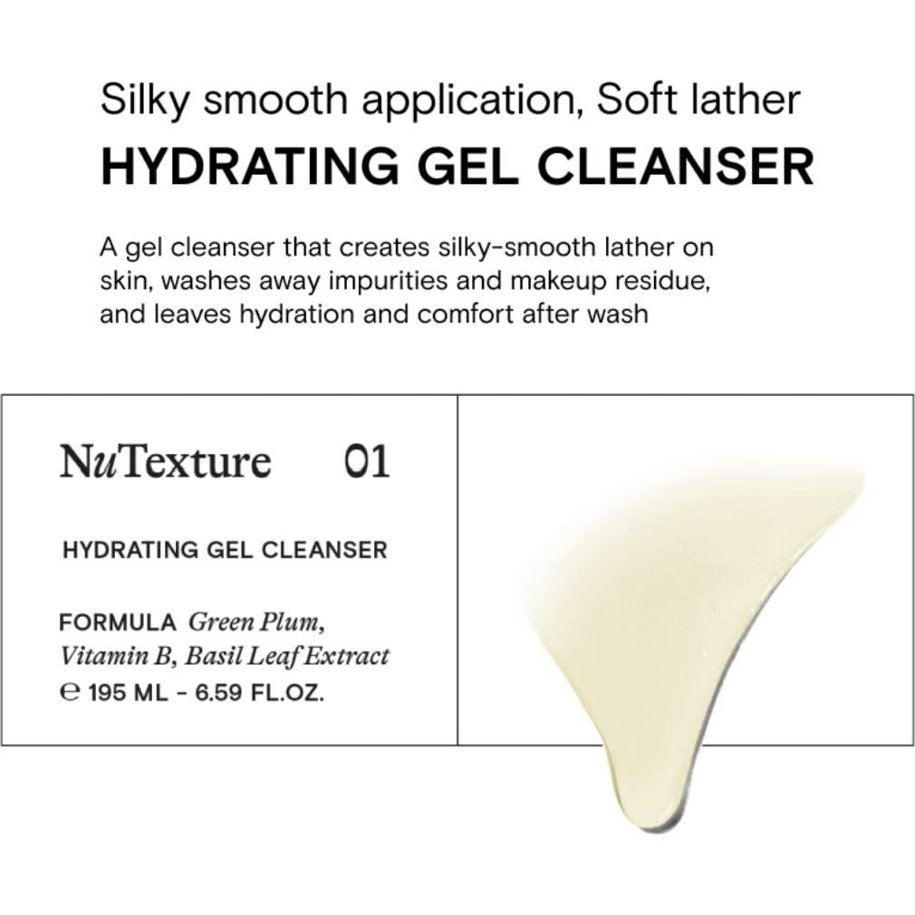 Limpiador Facial Hidratante NuTexture 248g - Gel Suave Piel Sensible