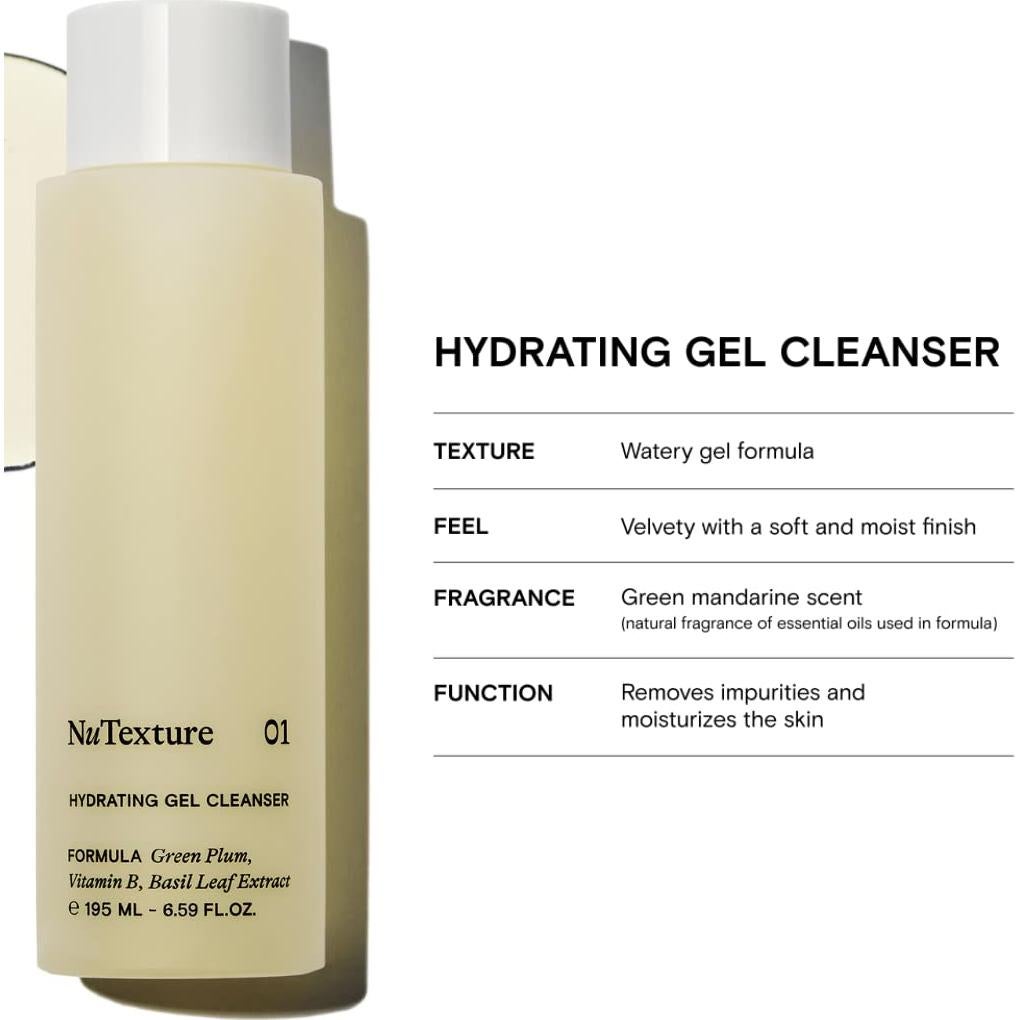 Limpiador Facial Hidratante NuTexture 248g - Gel Suave Piel Sensible