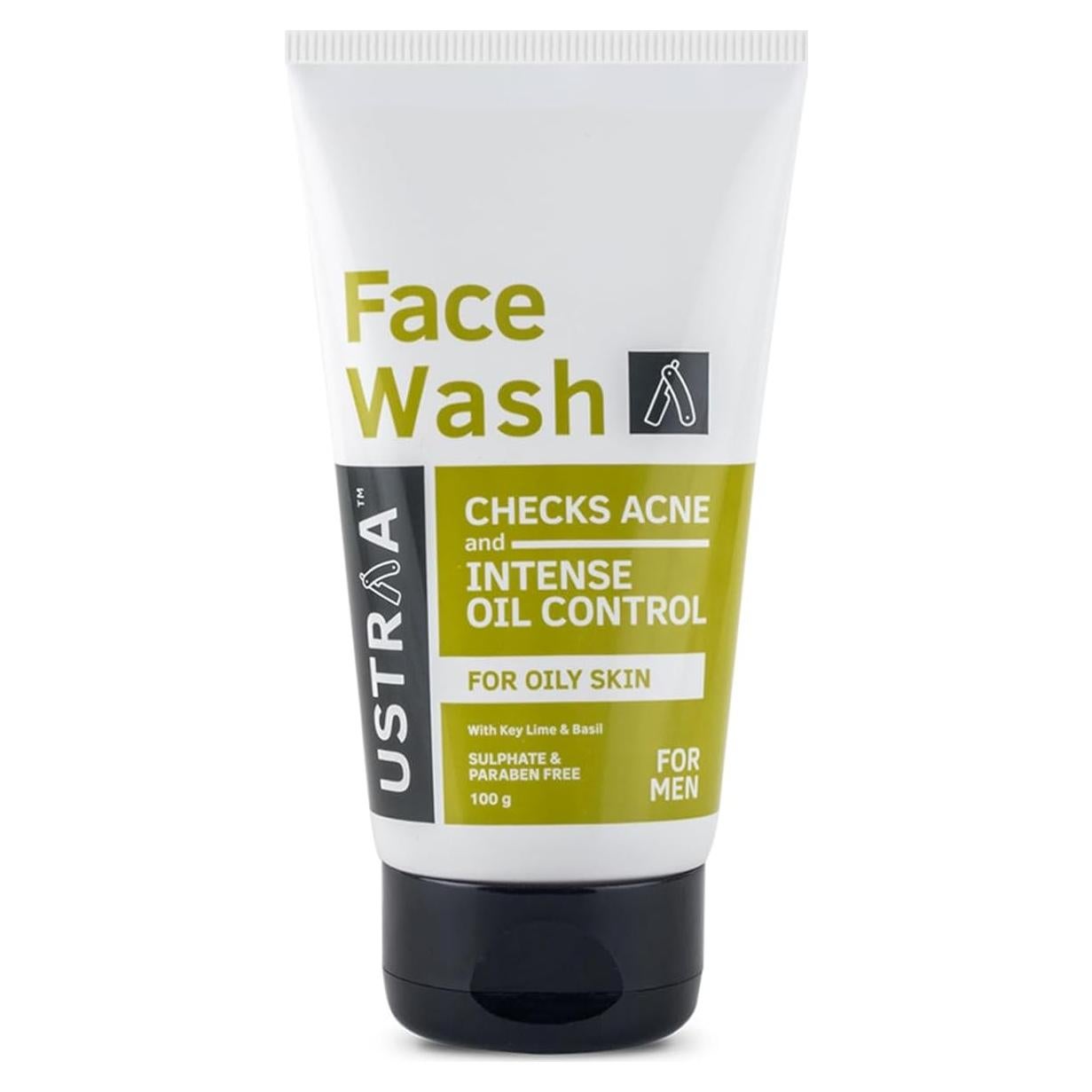 Limpiador Facial Ustraa 100g para Piel Grasa con Lima y Albahaca