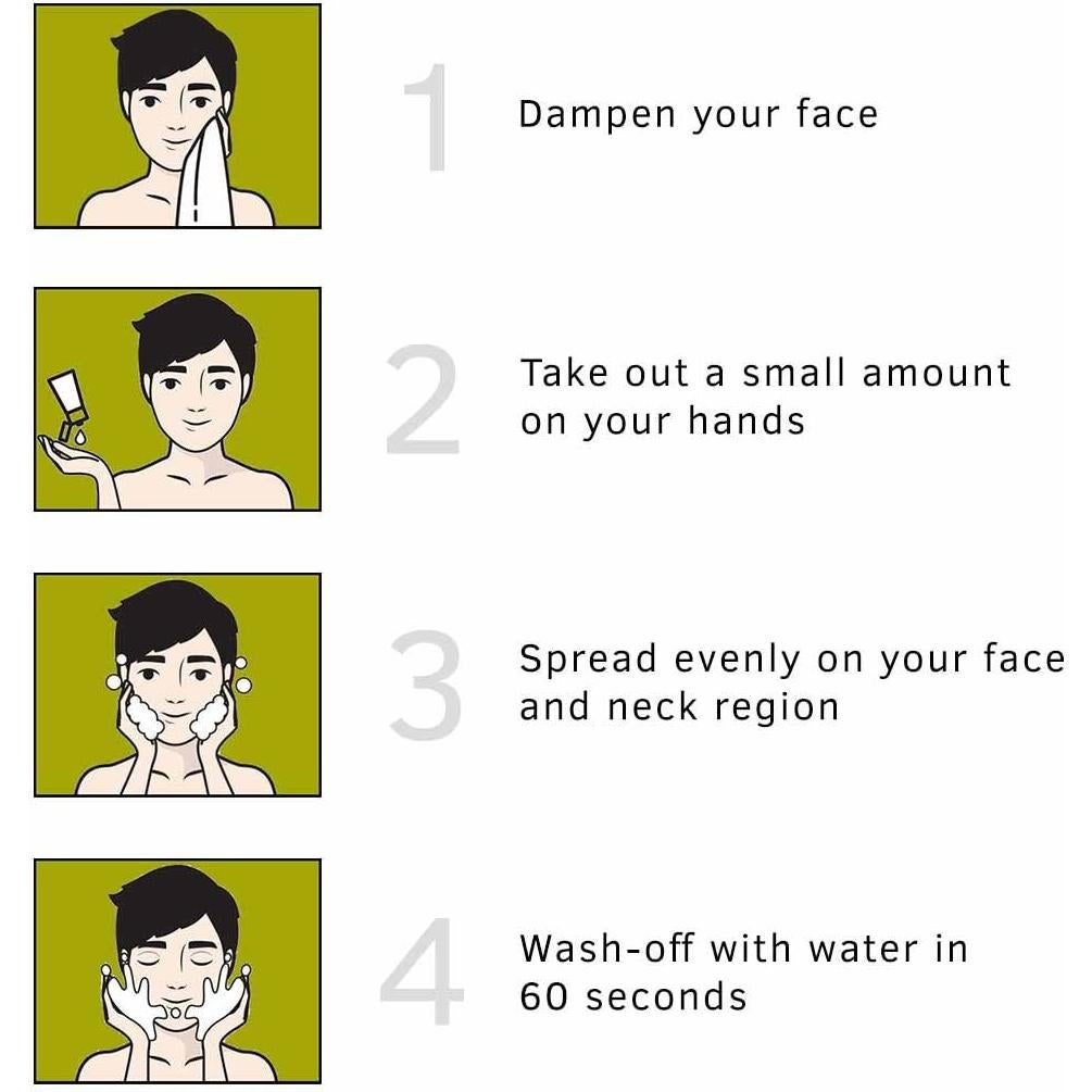 Limpiador Facial Ustraa 100g para Piel Grasa con Lima y Albahaca