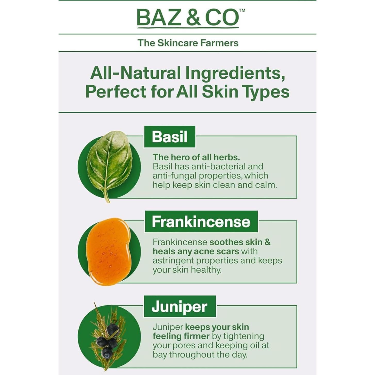 Crema Hidratante Facial para Hombres BAZ & CO 50 ml