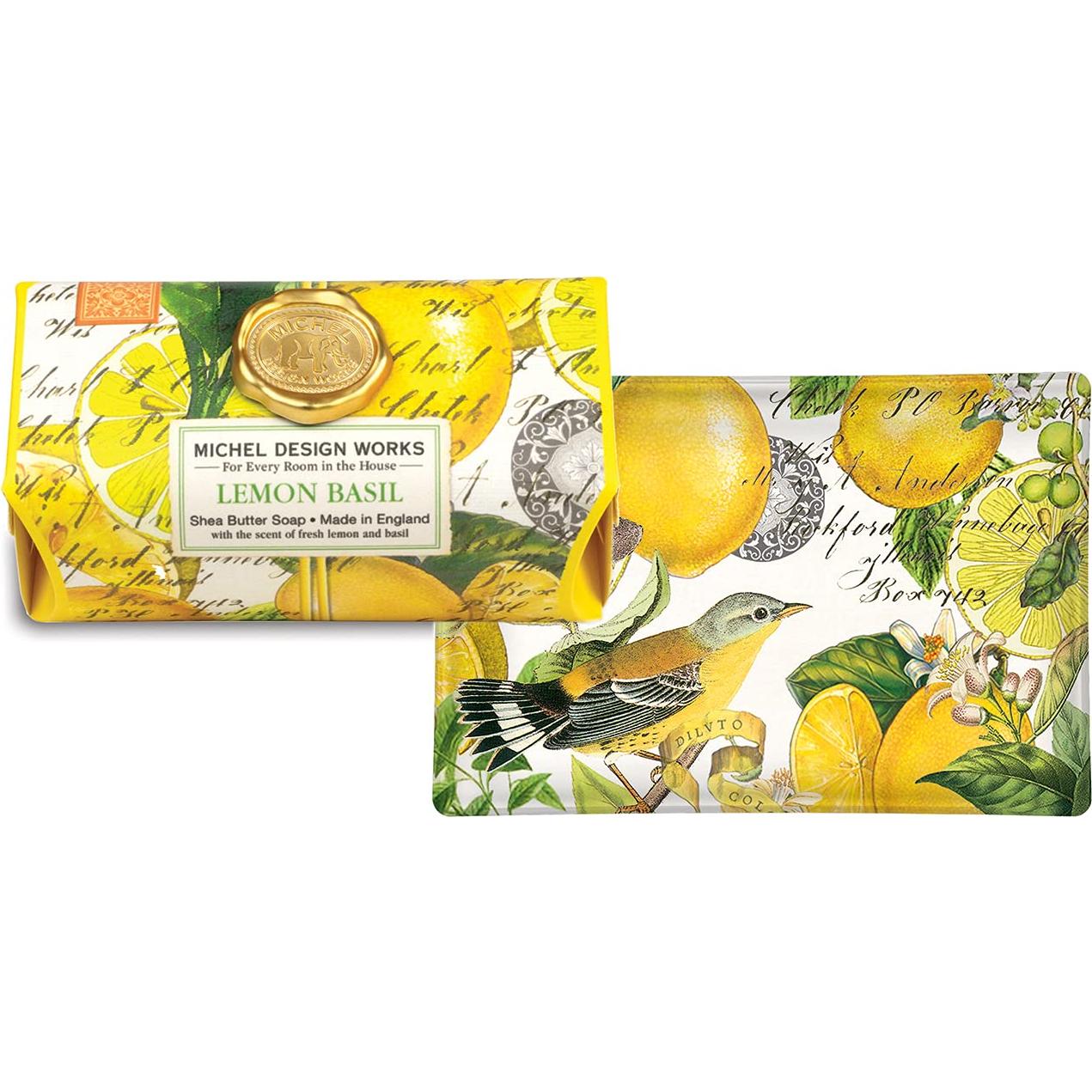 Jabón de Baño Grande Michel Design Works Limón Albahaca 246g