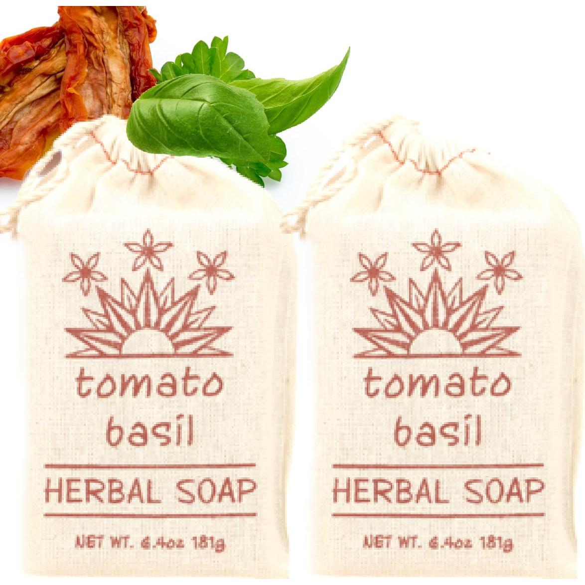 Jabones Herbales Greenwich Bay Albahaca de Tomate x2 368g