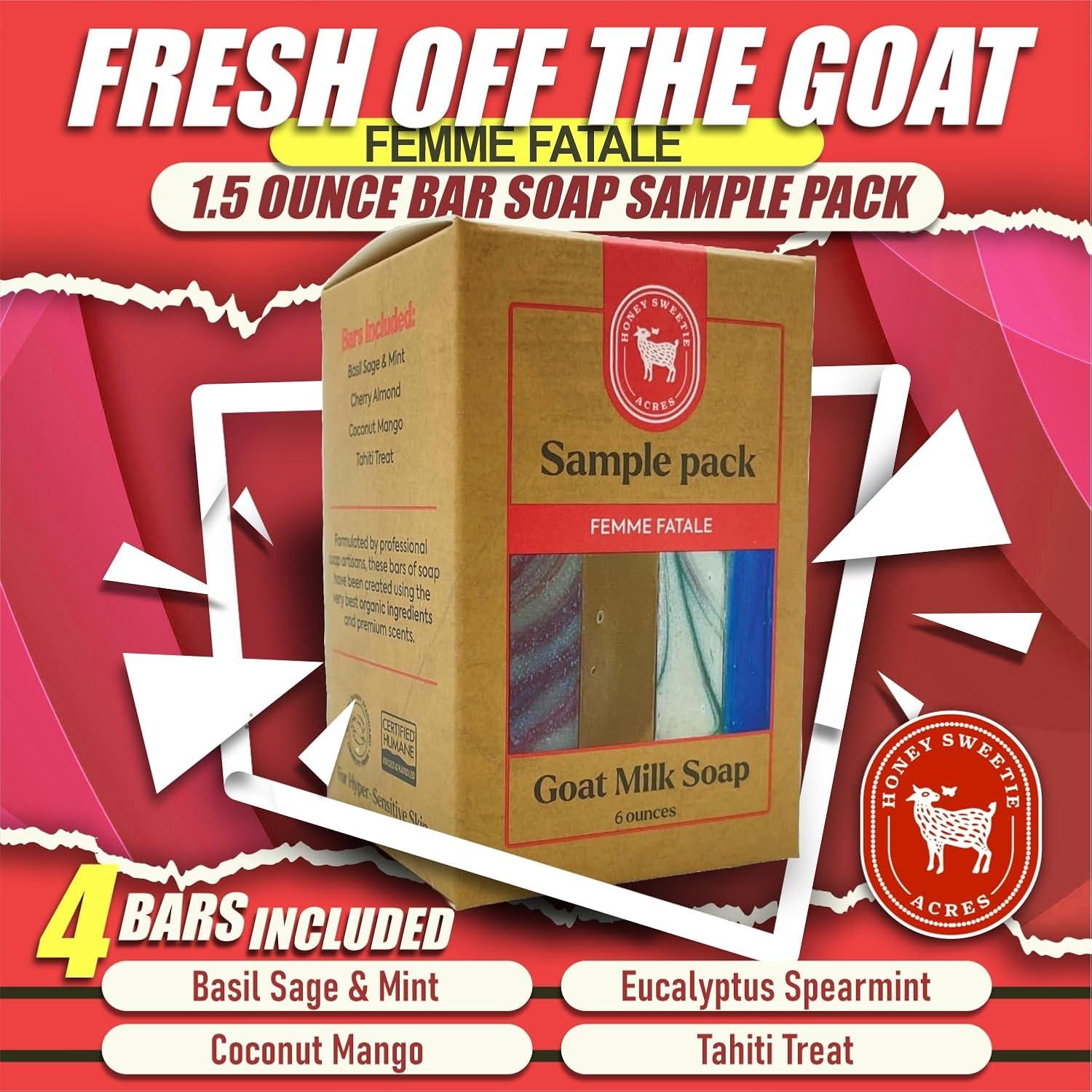 Juego de Jabones Artesanales Honey Sweetie Acres - 4 Fragancias Naturales