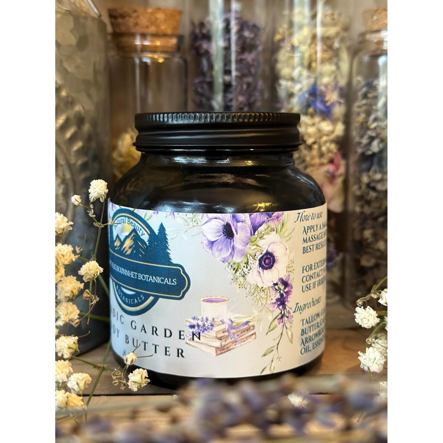 Manteca Corporal Natural Sebo 227g Albahaca Sagrada y Lavanda