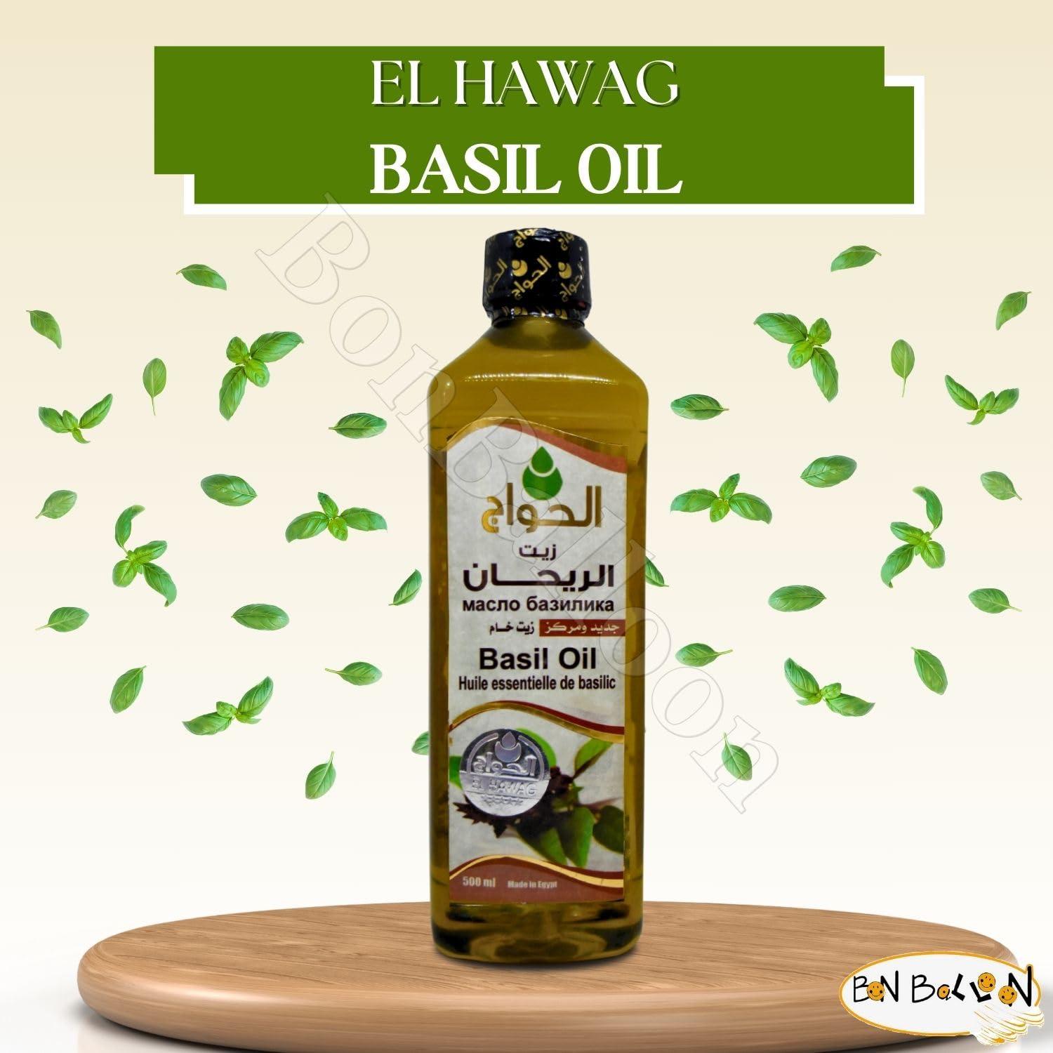 Aceite de Albahaca Puro Al Hawaj 500 ml - Prensado en Frío