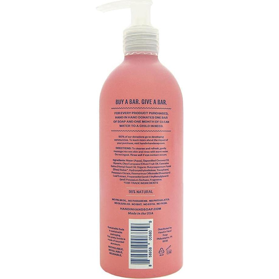 Jabón de manos Hand in Hand Bergamota y Albahaca 283.5 g