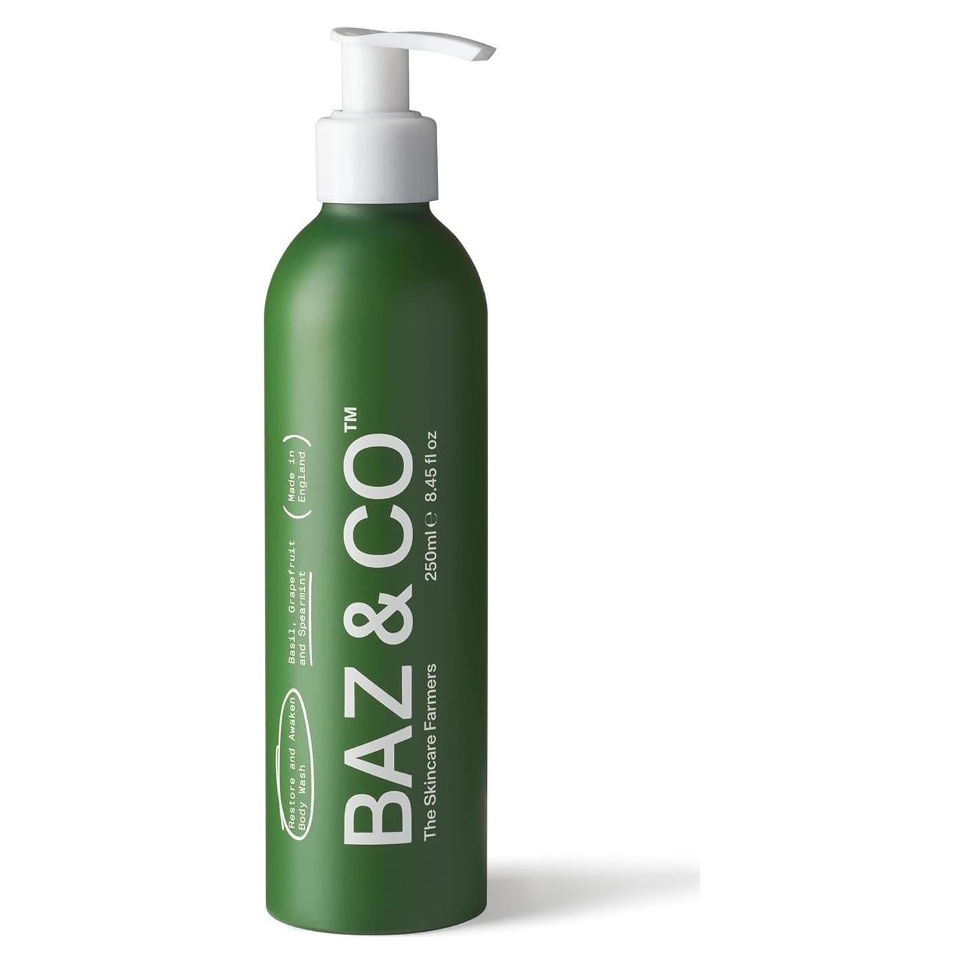 Gel de Ducha Hidratante BAZ & CO 250 ml - Albahaca, Pomelo y Menta