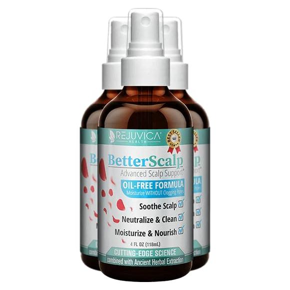 BetterScalp - Suero Natural para Cuero Cabelludo Saludable 3x100ml