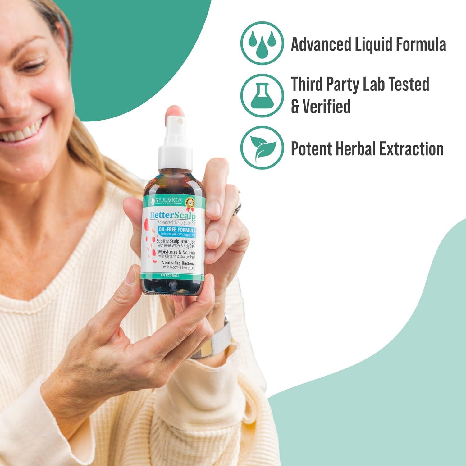 BetterScalp - Suero Natural para Cuero Cabelludo Saludable 3x100ml