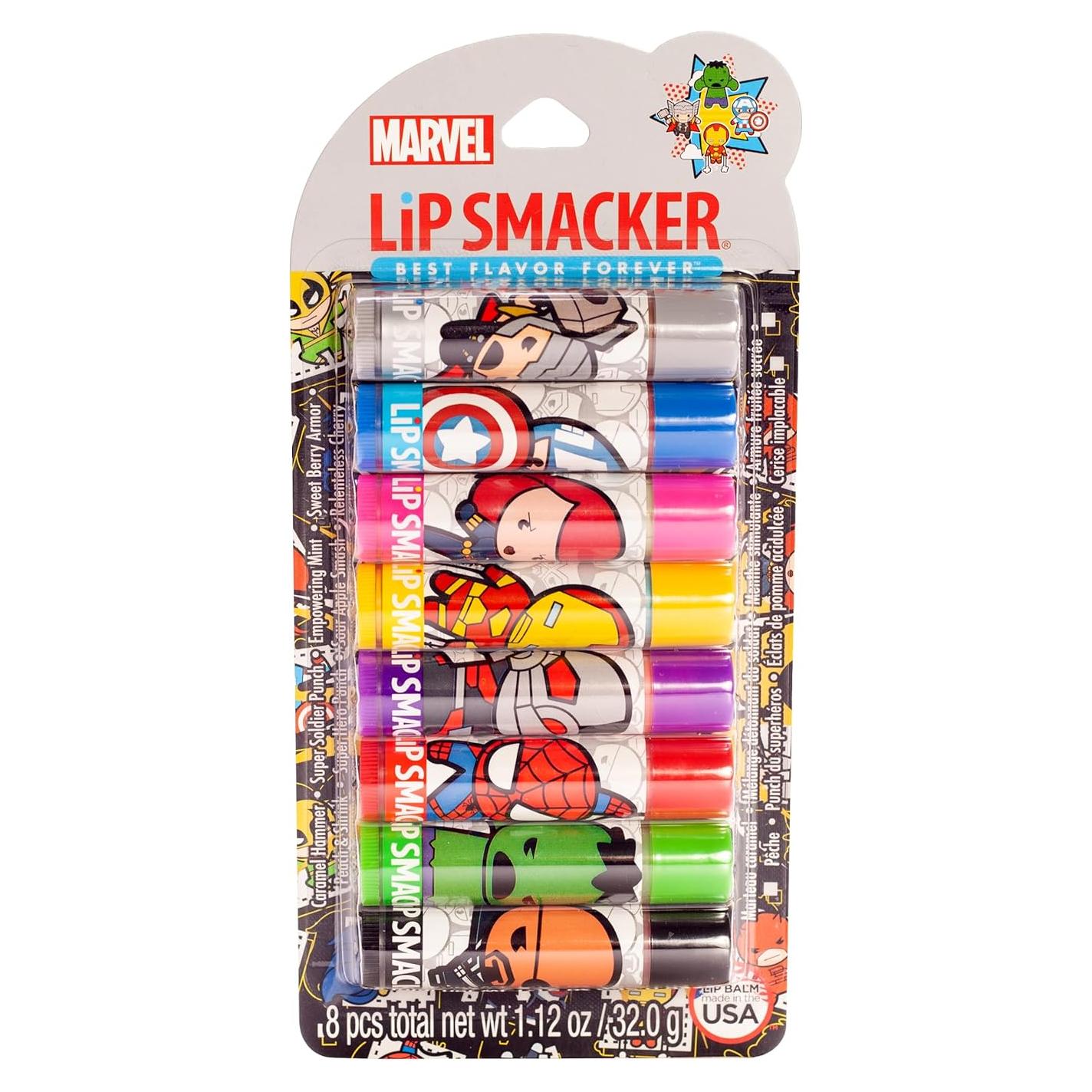 Bálsamo Labial Lip Smacker Marvel Vengadores 8 Unidades
