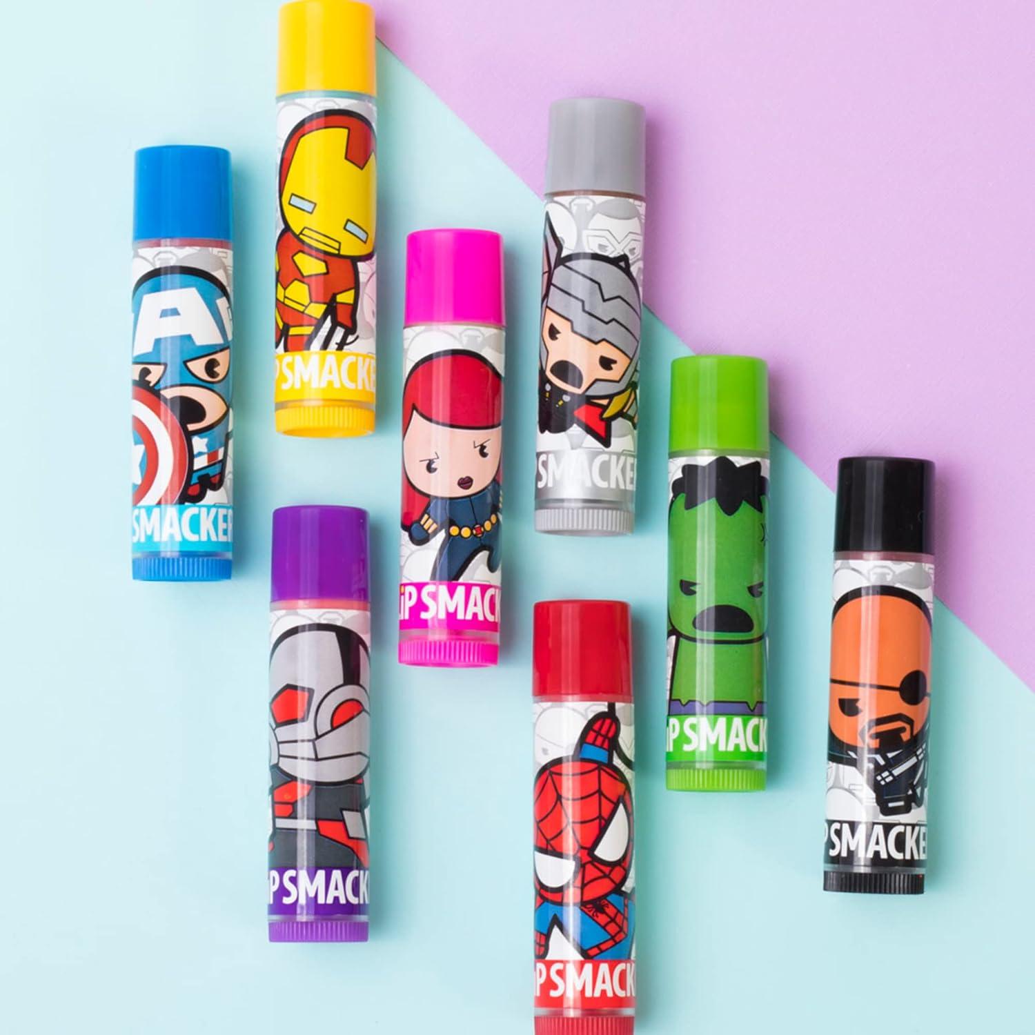 Bálsamo Labial Lip Smacker Marvel Vengadores 8 Unidades