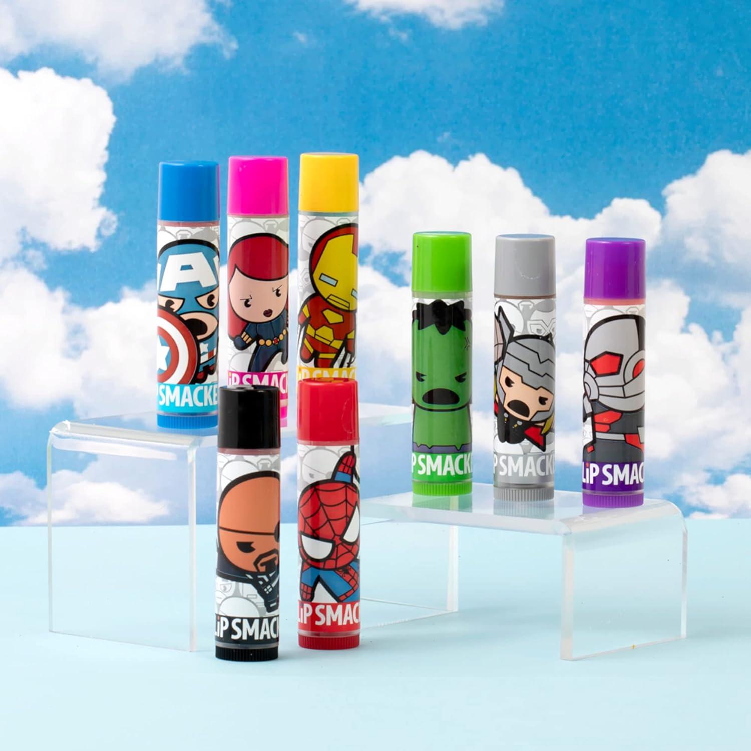 Bálsamo Labial Lip Smacker Marvel Vengadores 8 Unidades