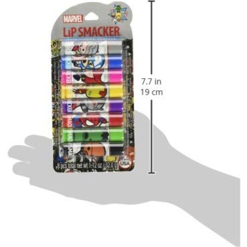 Bálsamo Labial Lip Smacker Marvel Vengadores 8 Unidades