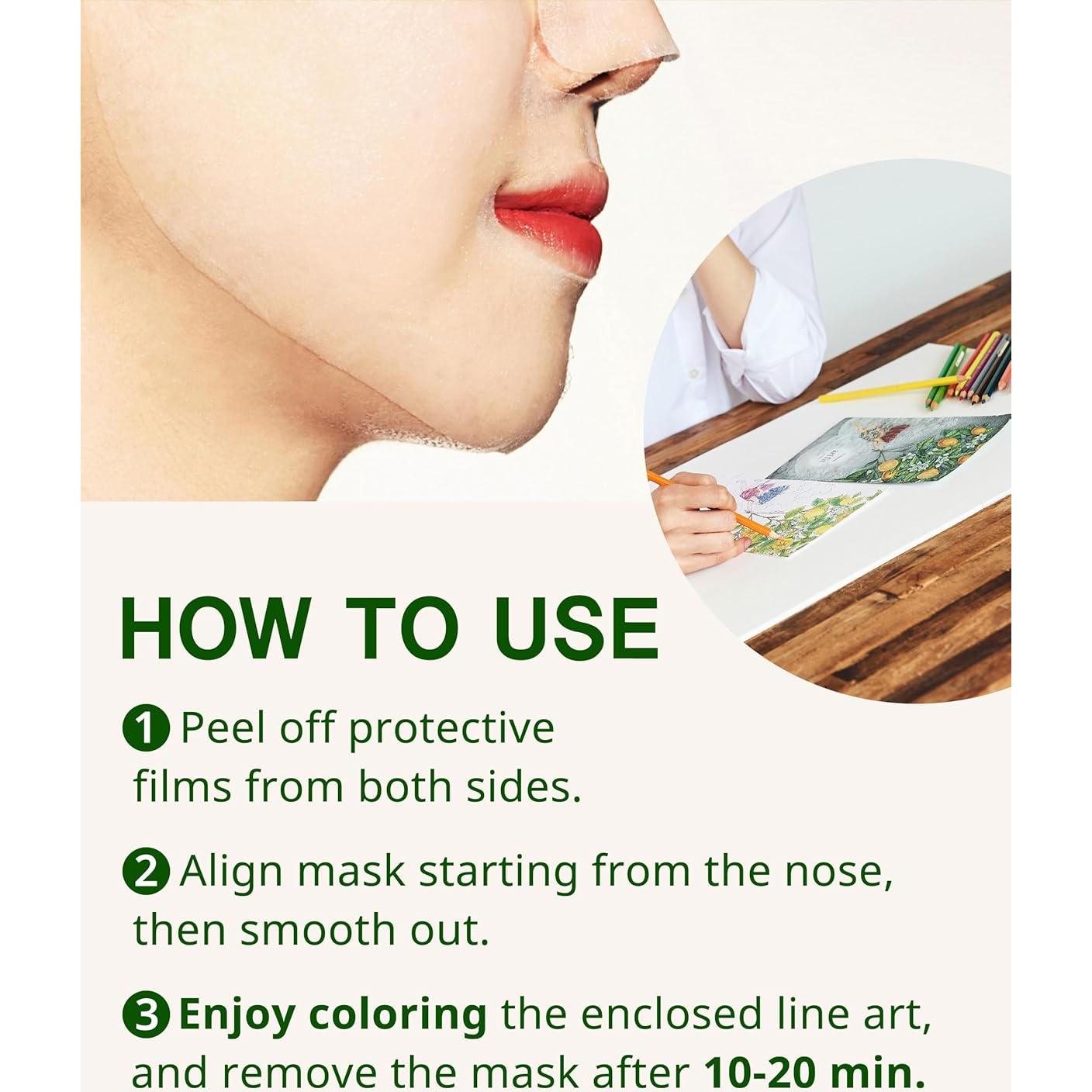 Máscara Facial Hidratante Lifting Art Fit - 5 Hojas Coreana