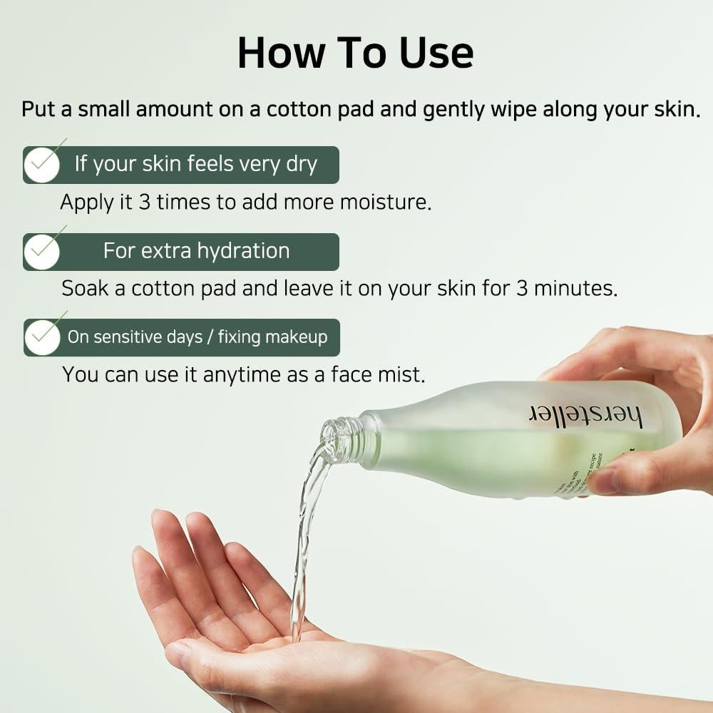 Tónico Hidratante Facial Hersteller 150 ml - Vegano, K-Beauty