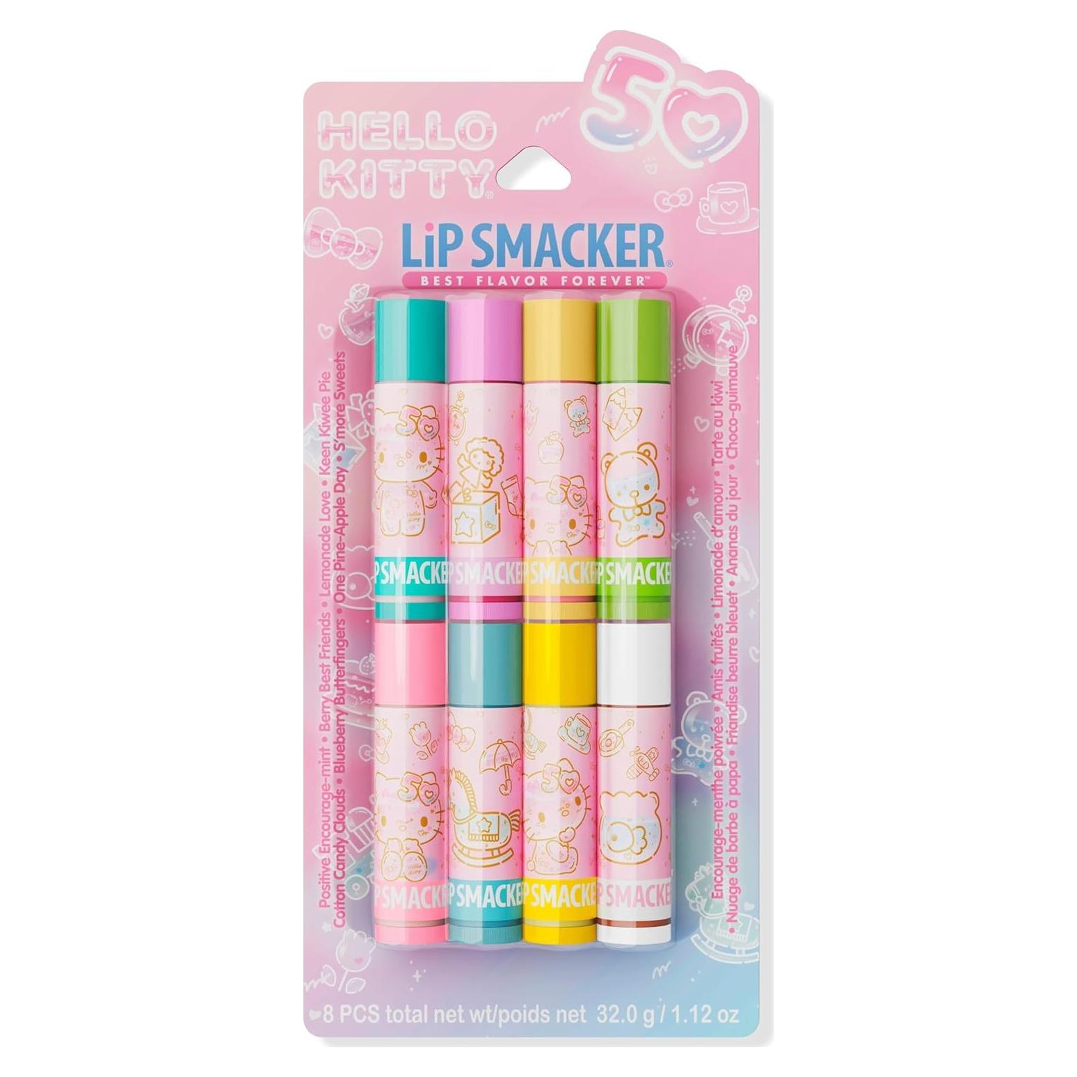 Bálsamos Labiales Lip Smacker Hello Kitty 50 Aniversario 8 Pzs