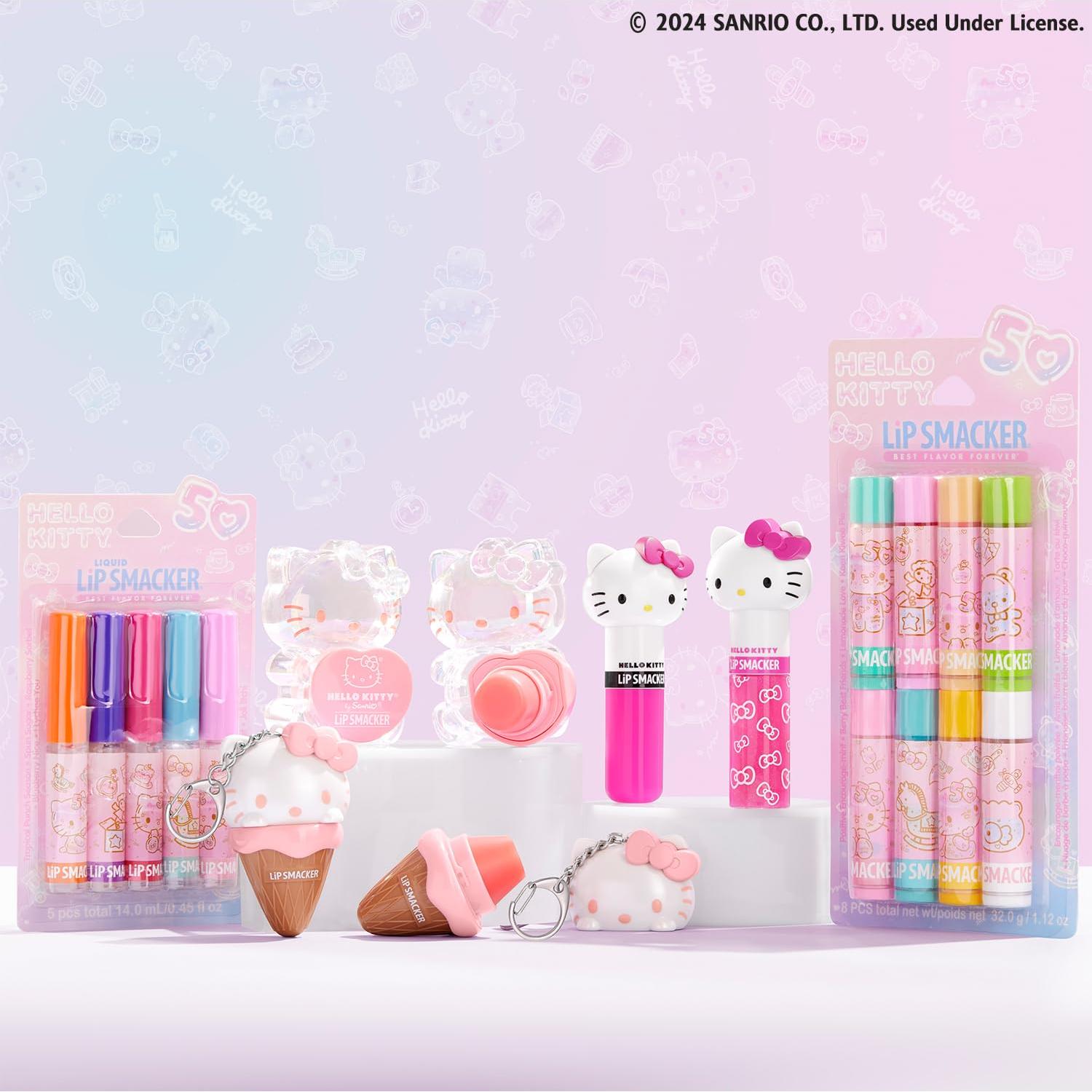 Bálsamos Labiales Lip Smacker Hello Kitty 50 Aniversario 8 Pzs