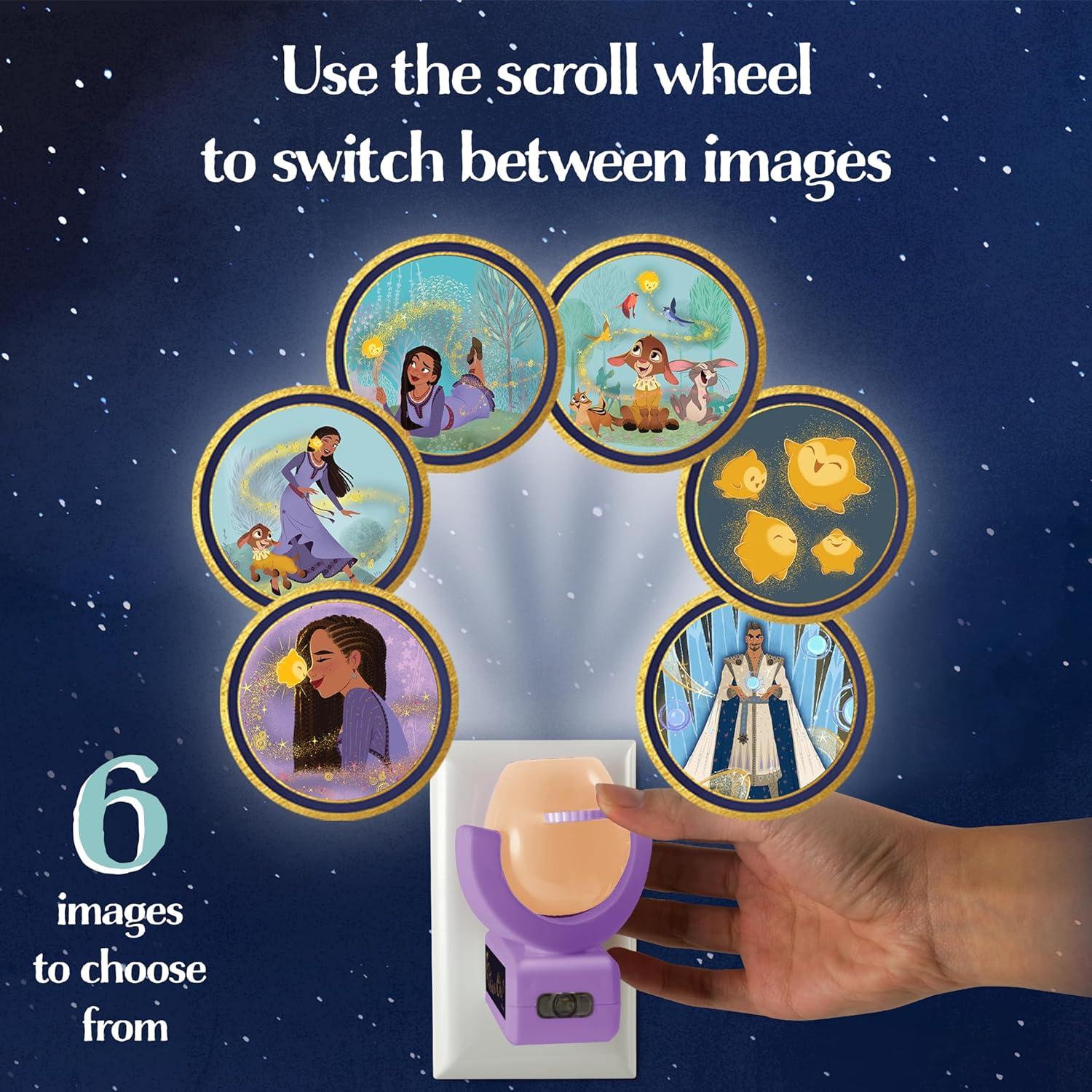 Proyector LED Disney Wish 80089 Luz Nocturna Multicolor