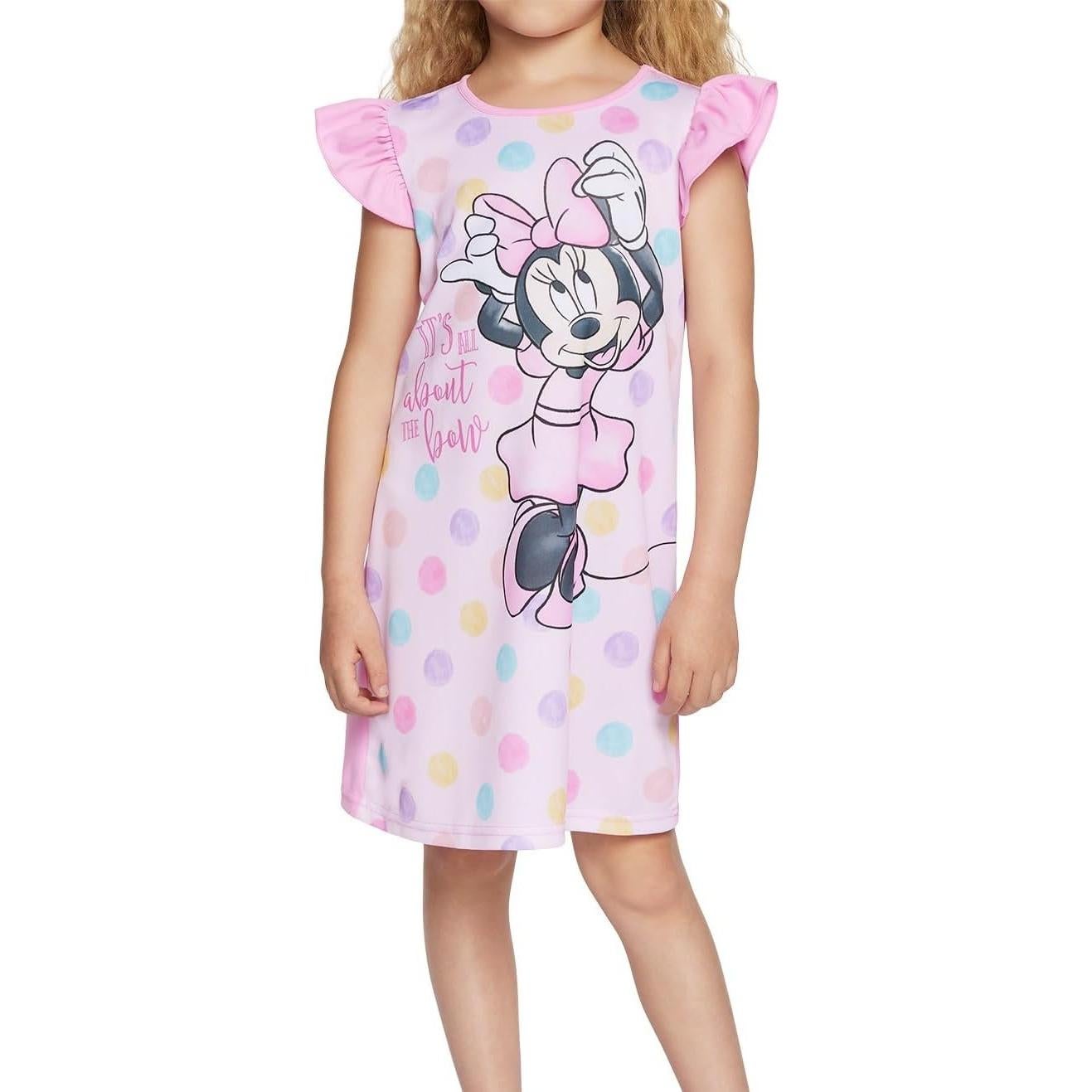 Pijamas Disney para Niñas 3 Piezas Talla 2-8 Suaves