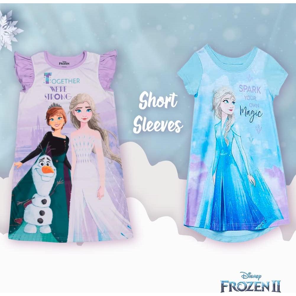 Pijamas de Noche Disney para Niñas - 3 Piezas Suaves