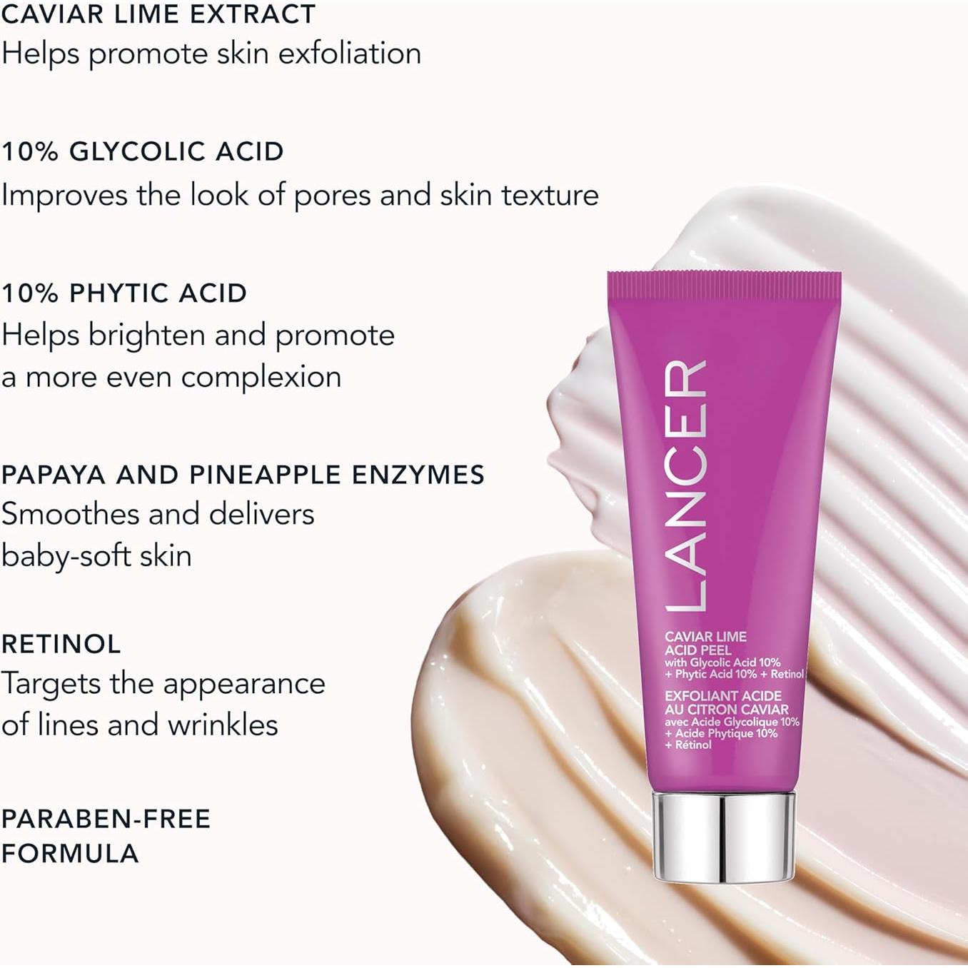 Peeling Químico Facial Lancer Skincare Caviar Lime 14.79ml