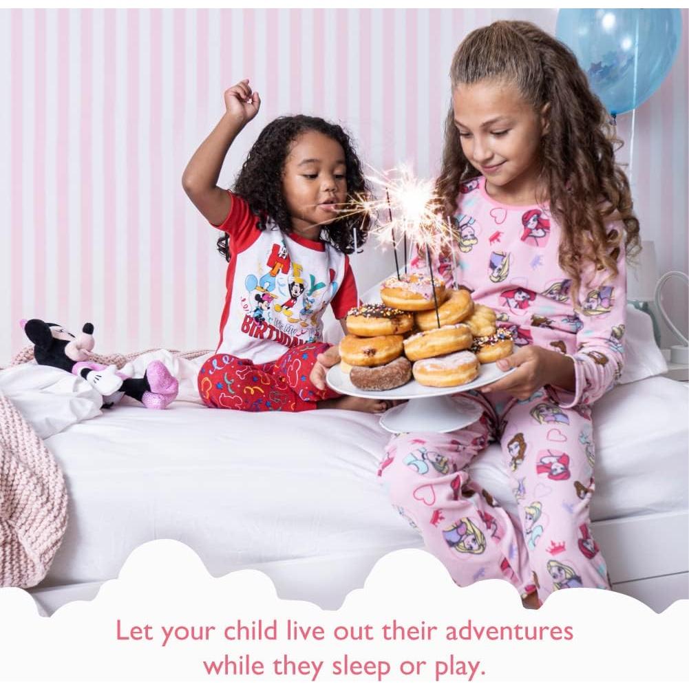 Pijamas de Noche Disney para Niñas - 3 Piezas Talla 4
