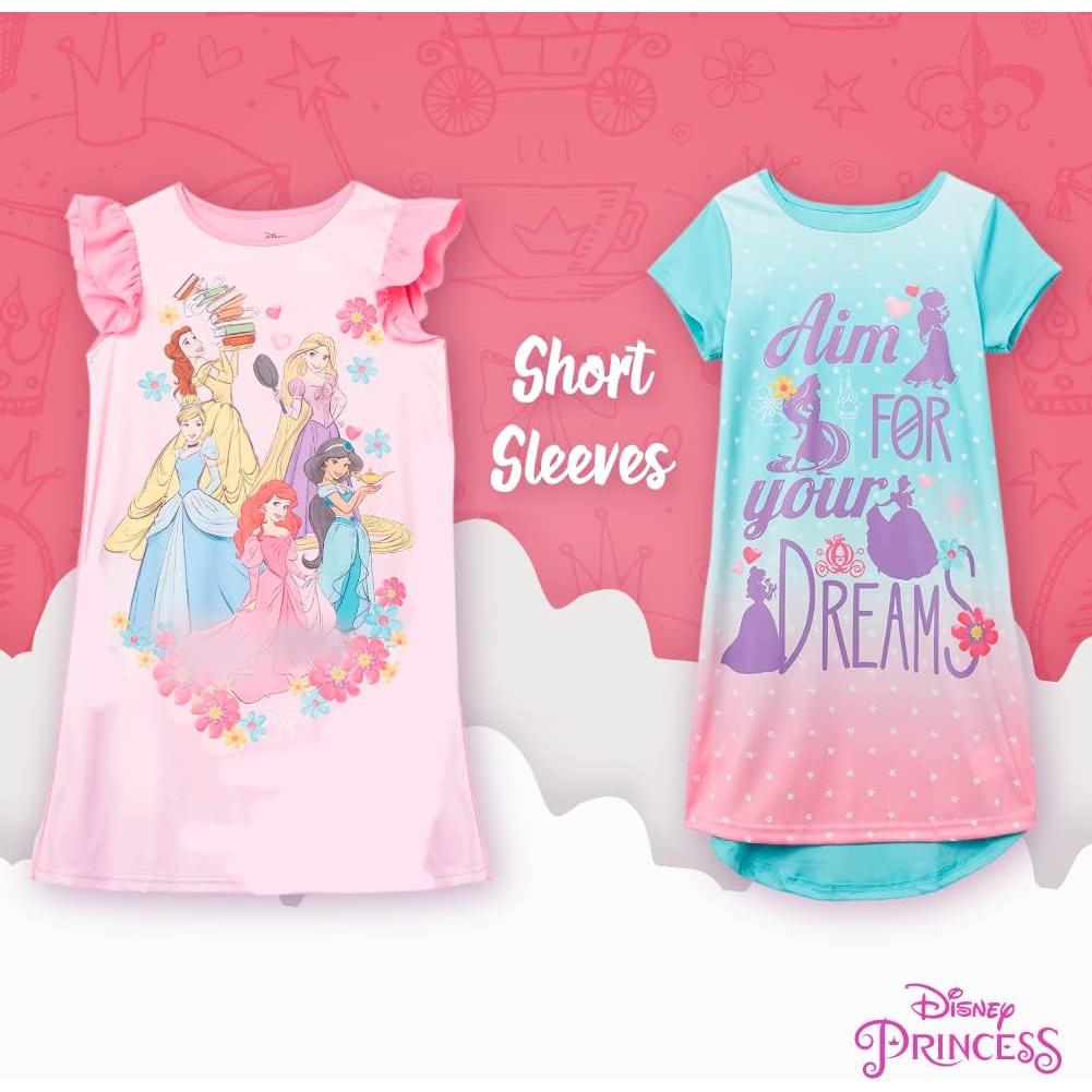 Pijamas de Noche Disney para Niñas - 3 Piezas Talla 4