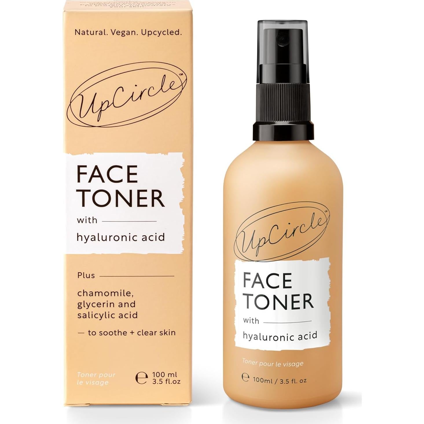 Tónico Facial UpCircle 99ml con Ácido Hialurónico y Salicílico