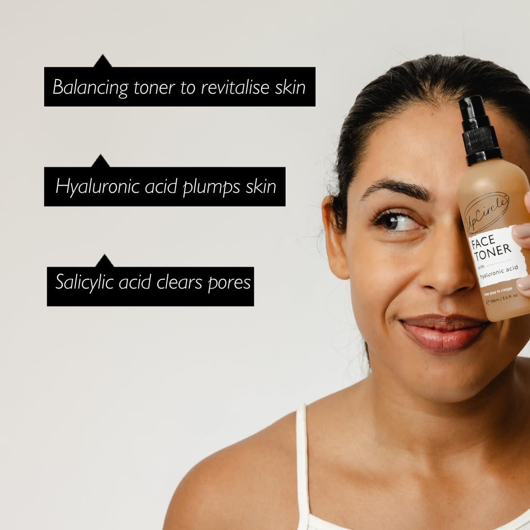 Tónico Facial UpCircle 99ml con Ácido Hialurónico y Salicílico