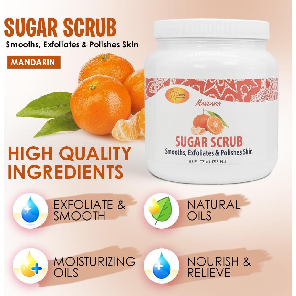 Exfoliante Corporal SPA REDI de Azúcar Mandarina 1640 g